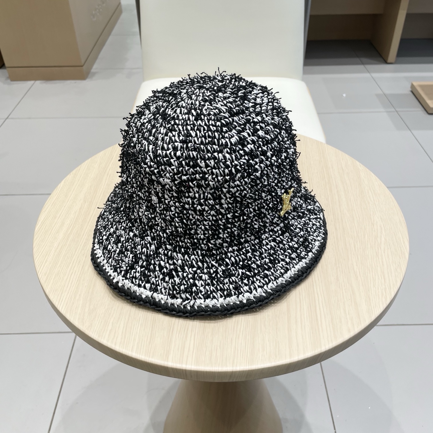  lv路易威登韩版ins手工编织渔夫帽女夏季新款百搭大帽盆帽显脸小防晒遮阳帽