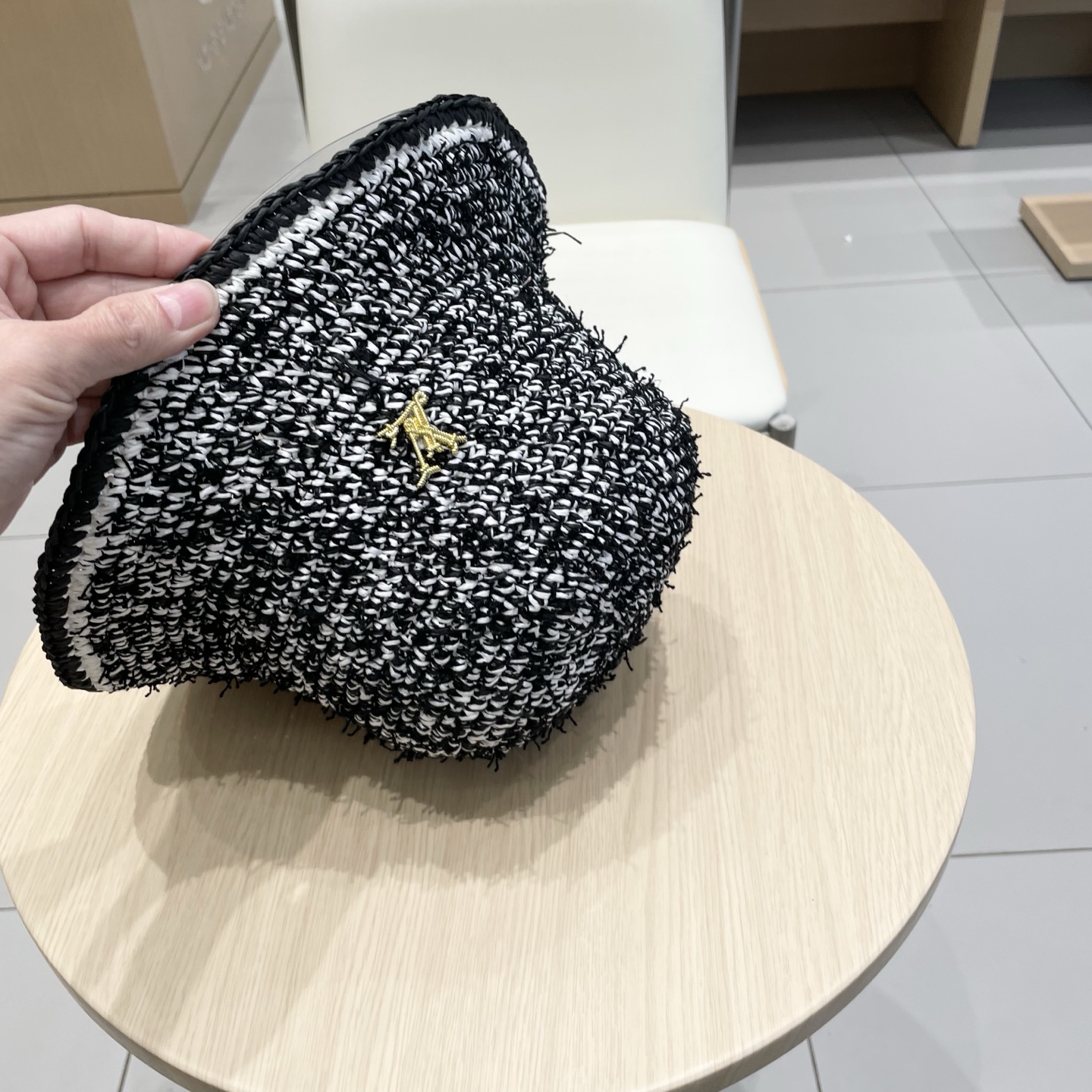  lv路易威登韩版ins手工编织渔夫帽女夏季新款百搭大帽盆帽显脸小防晒遮阳帽