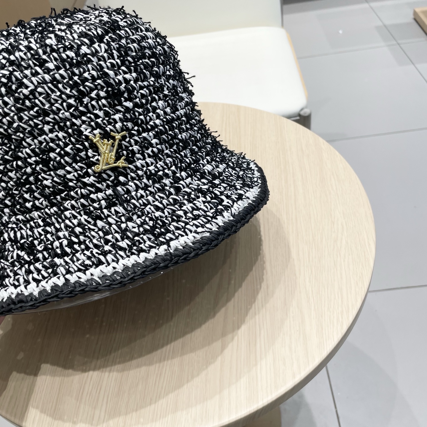  lv路易威登韩版ins手工编织渔夫帽女夏季新款百搭大帽盆帽显脸小防晒遮阳帽
