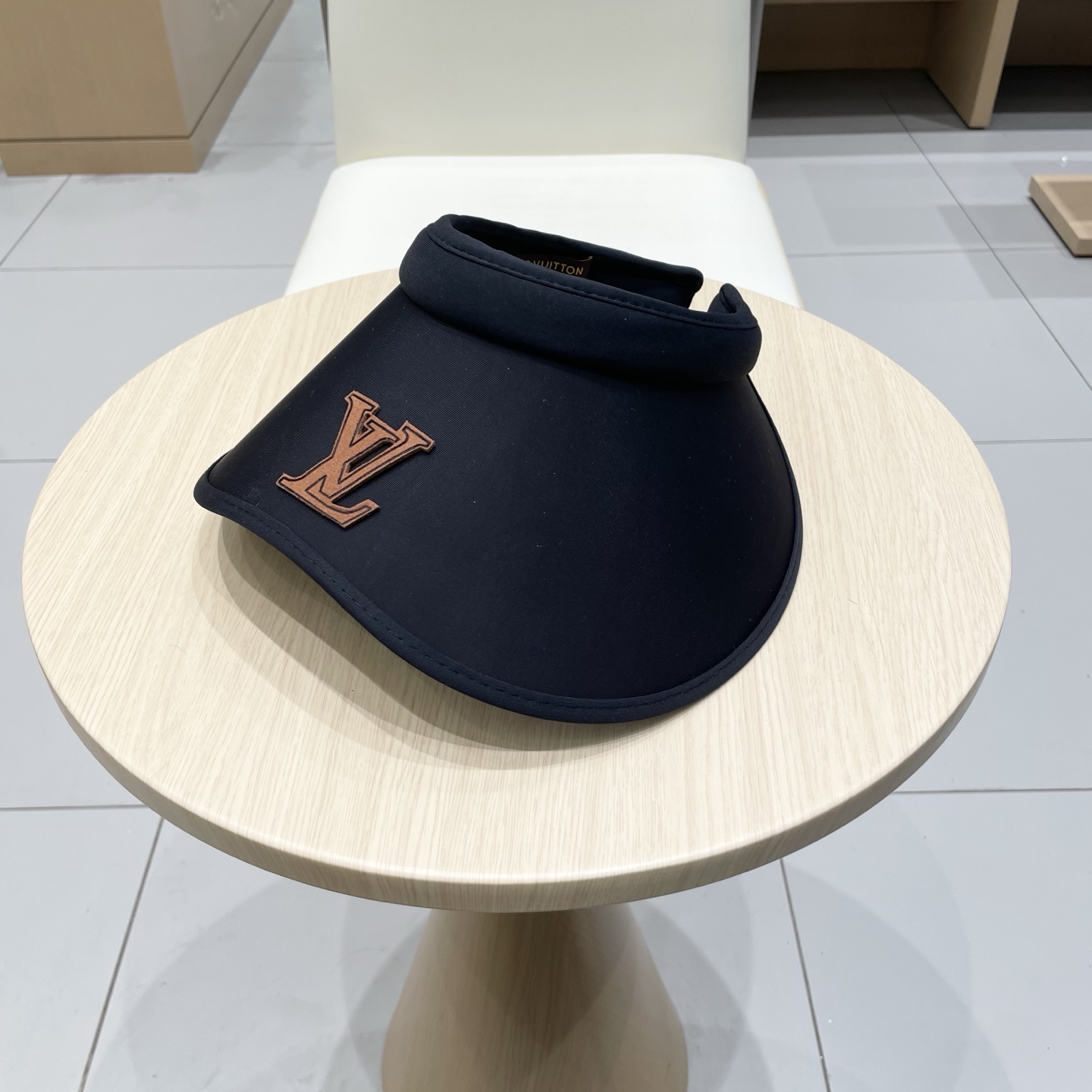  lv路易威登不挡视线桃心冰丝防晒帽女夏季2025新款防紫外线大帽檐空顶遮阳帽