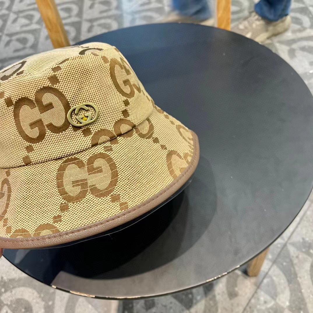  古奇GUCCI渔夫帽，官网新品，渔夫帽原单品质火爆来袭 🔥🎩 工艺非常精美 高档大气上档次！低调奢华，