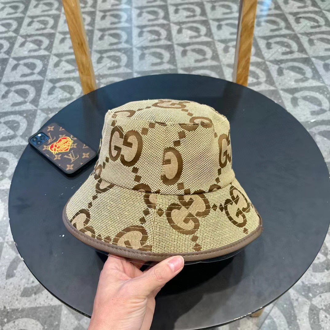  古奇GUCCI渔夫帽，官网新品，渔夫帽原单品质火爆来袭 🔥🎩 工艺非常精美 高档大气上档次！低调奢华，