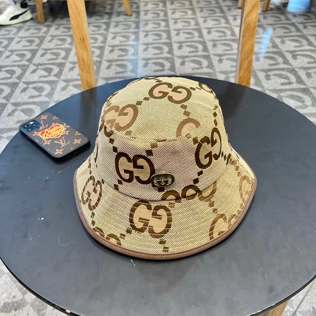  古奇GUCCI渔夫帽，官网新品，渔夫帽原单品质火爆来袭 🔥🎩 工艺非常精美 高档大气上档次！低调奢华，