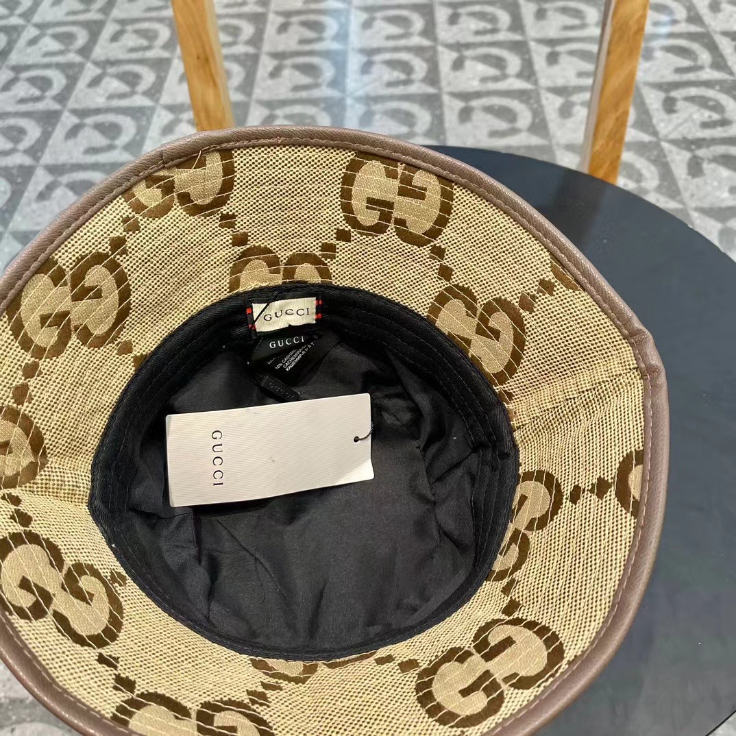 古奇GUCCI渔夫帽，官网新品，渔夫帽原单品质火爆来袭 🔥🎩 工艺非常精美 高档大气上档次！低调奢华，