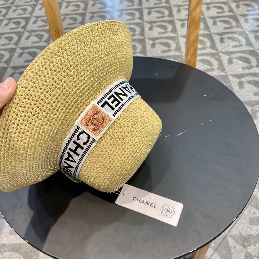  Chanel香奈儿2024新款草帽，高密度制作，一顶超级有品位的草帽了~出街首选！帽型超美腻颜色妥妥，