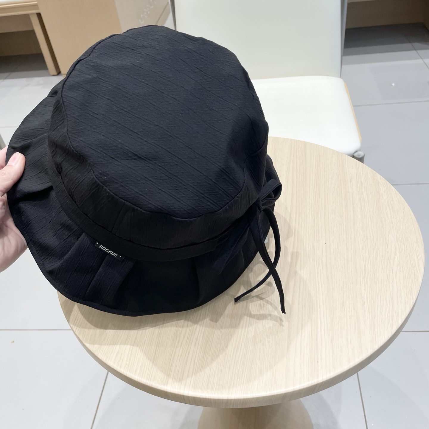  chanel简约荷叶边显脸小渔夫帽子女夏季防紫外线遮阳帽出游防晒帽潮