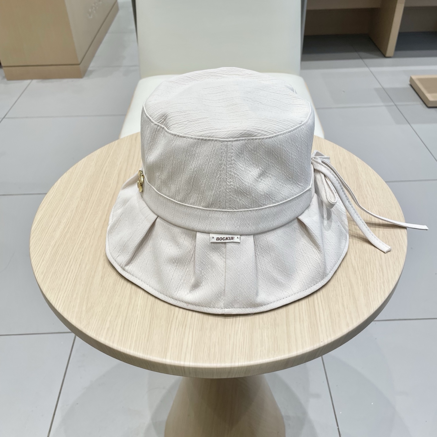  chanel简约荷叶边显脸小渔夫帽子女夏季防紫外线遮阳帽出游防晒帽潮