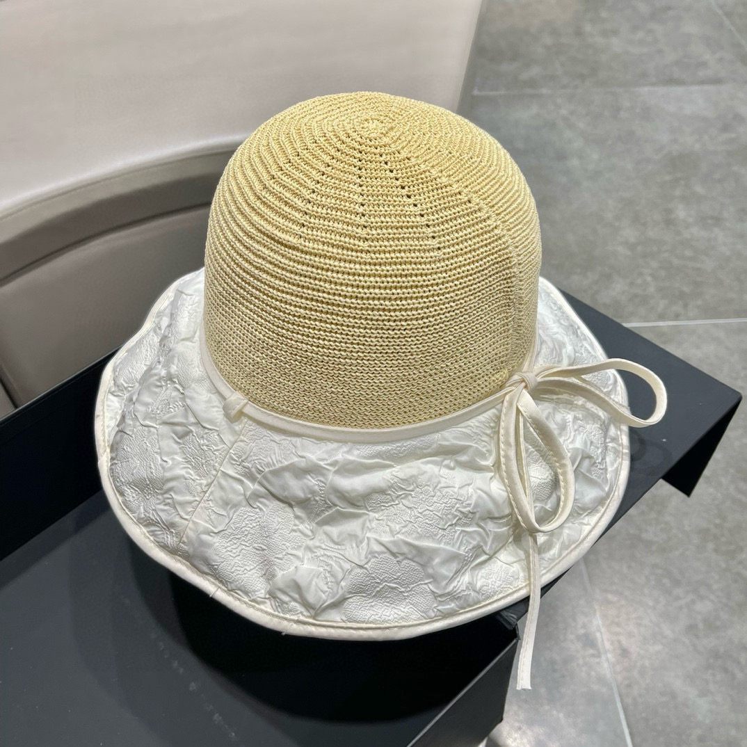  塞琳Celine渔夫帽女早春夏季时尚防晒帽大檐遮脸百搭休闲遮阳帽防紫外线帽子
