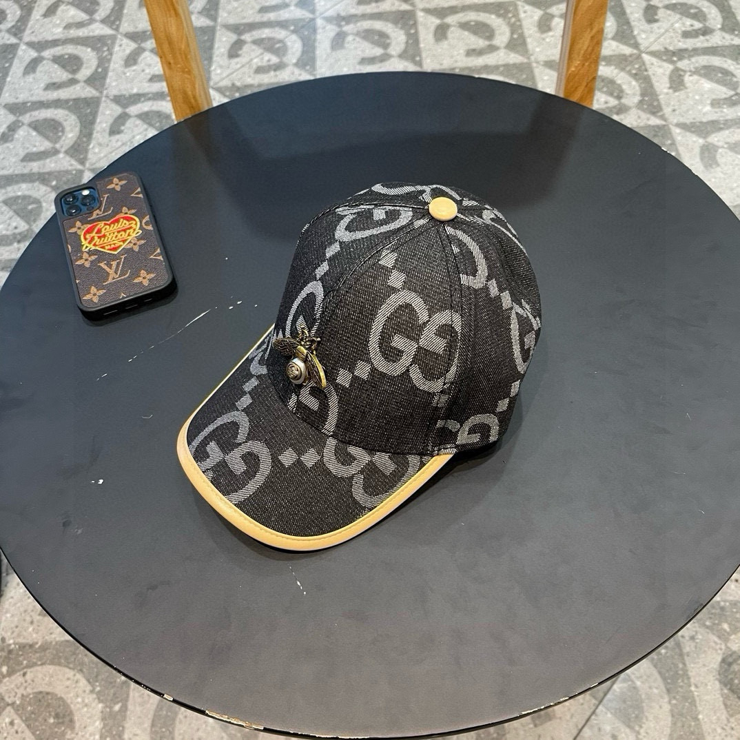  古奇Gucci 新款原单棒球帽🧢， 精致純也格调很有感觉，很酷很时尚，专柜断货热门，质量超赞
