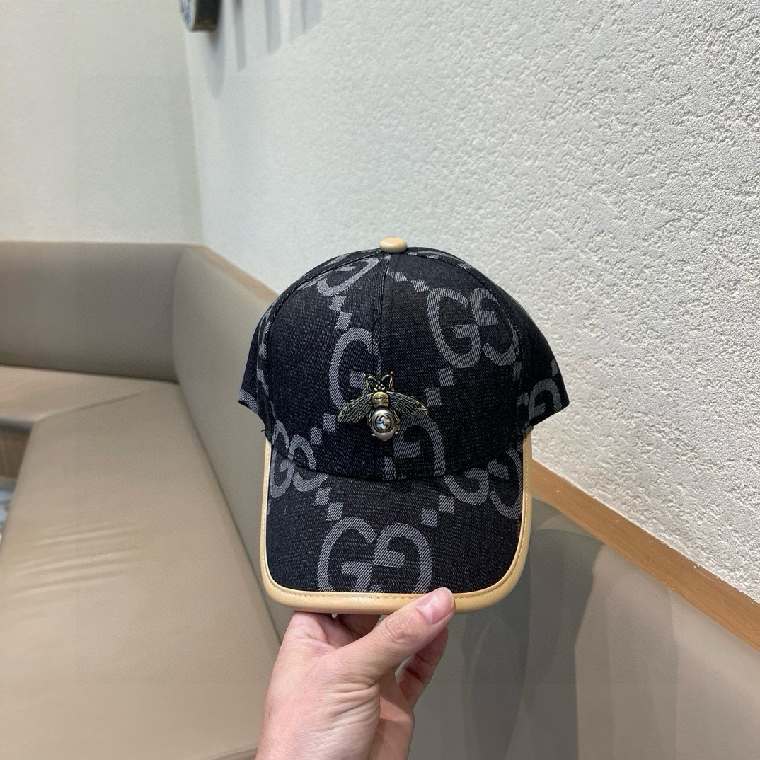  古奇Gucci 新款原单棒球帽🧢， 精致純也格调很有感觉，很酷很时尚，专柜断货热门，质量超赞