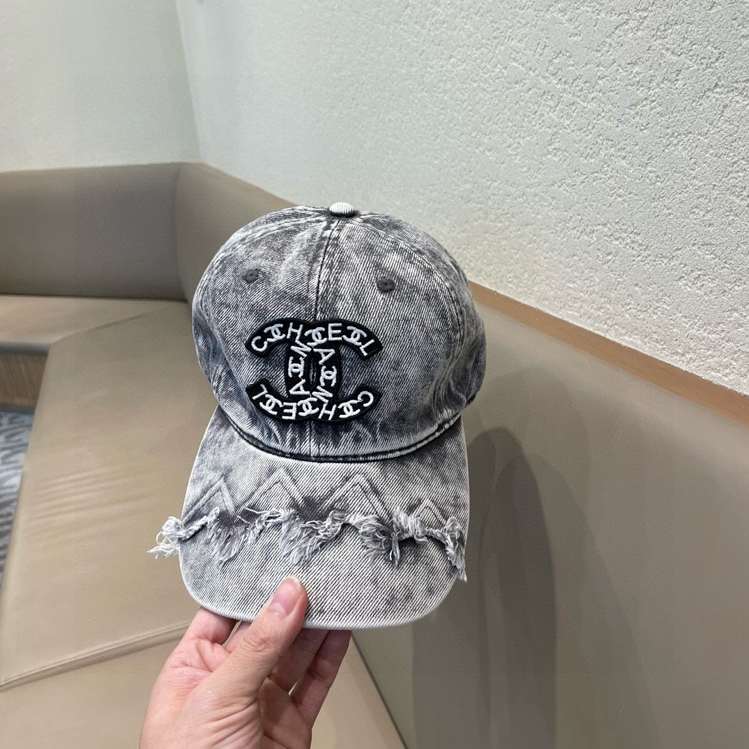  CHANEL香奈儿】牛仔2025新款简约风，新品系列棒球帽，爆款，大牌同步，超好搭配，出货！