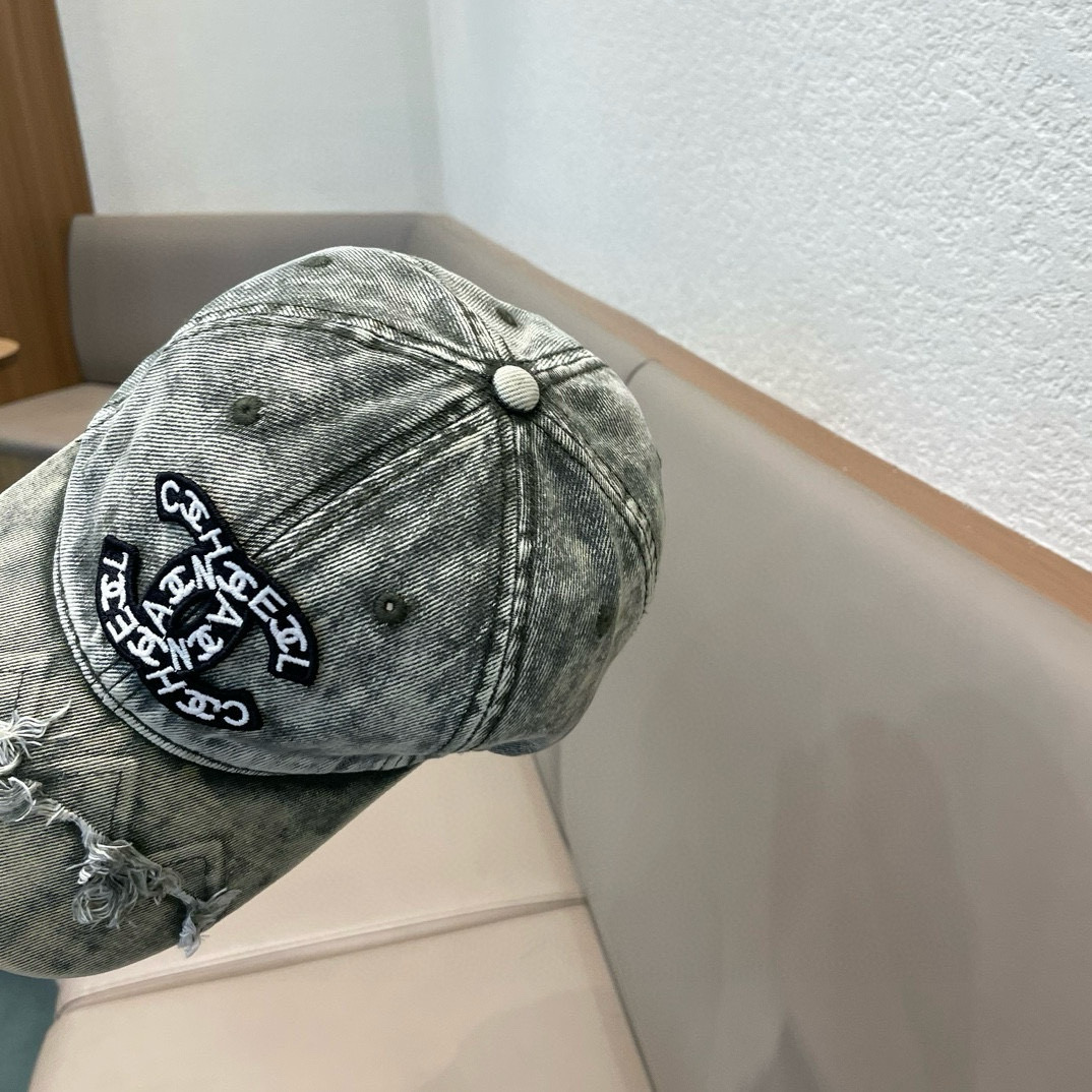  CHANEL香奈儿】牛仔2025新款简约风，新品系列棒球帽，爆款，大牌同步，超好搭配，出货！