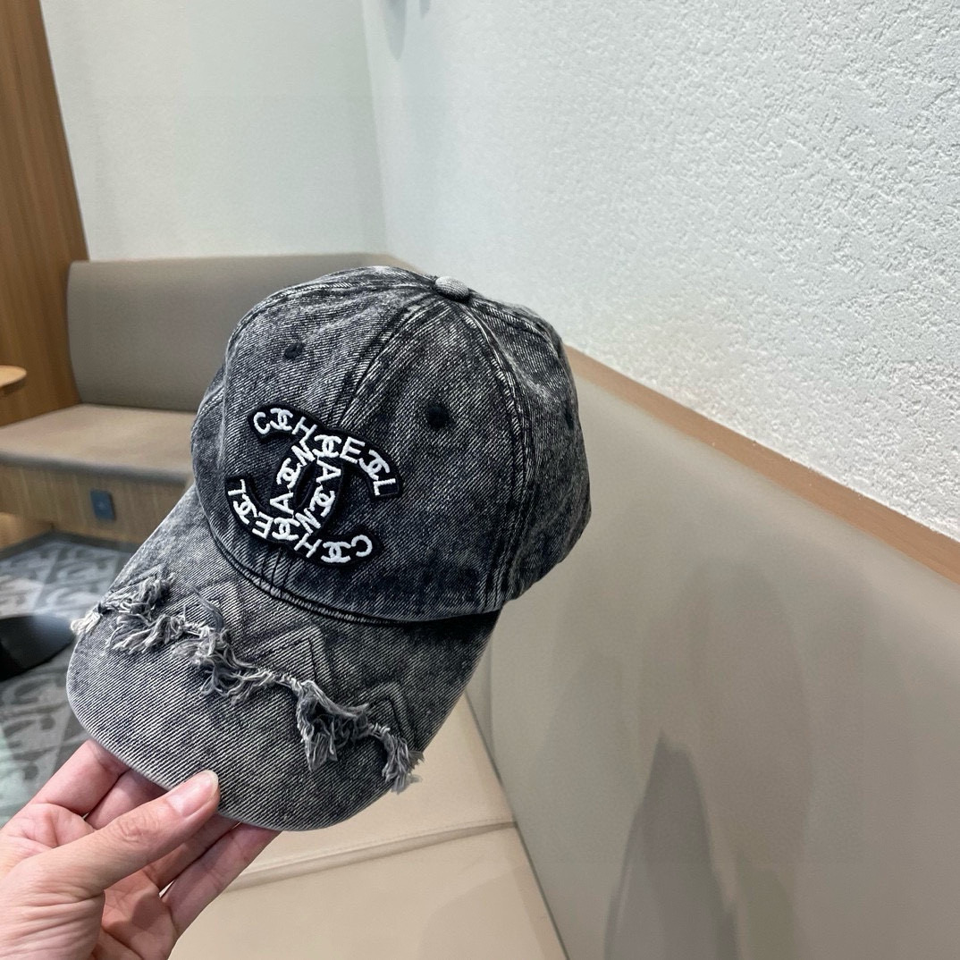  CHANEL香奈儿】牛仔新款简约风，新品系列棒球帽，爆款，大牌同步，超好搭配，出货！