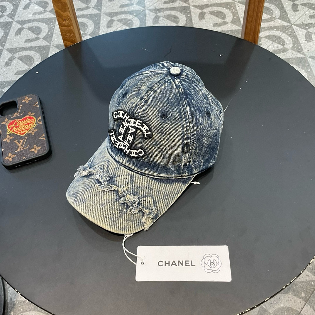  CHANEL香奈儿】牛仔2025新款简约风，新品系列棒球帽，爆款，大牌同步，超好搭配，出货！