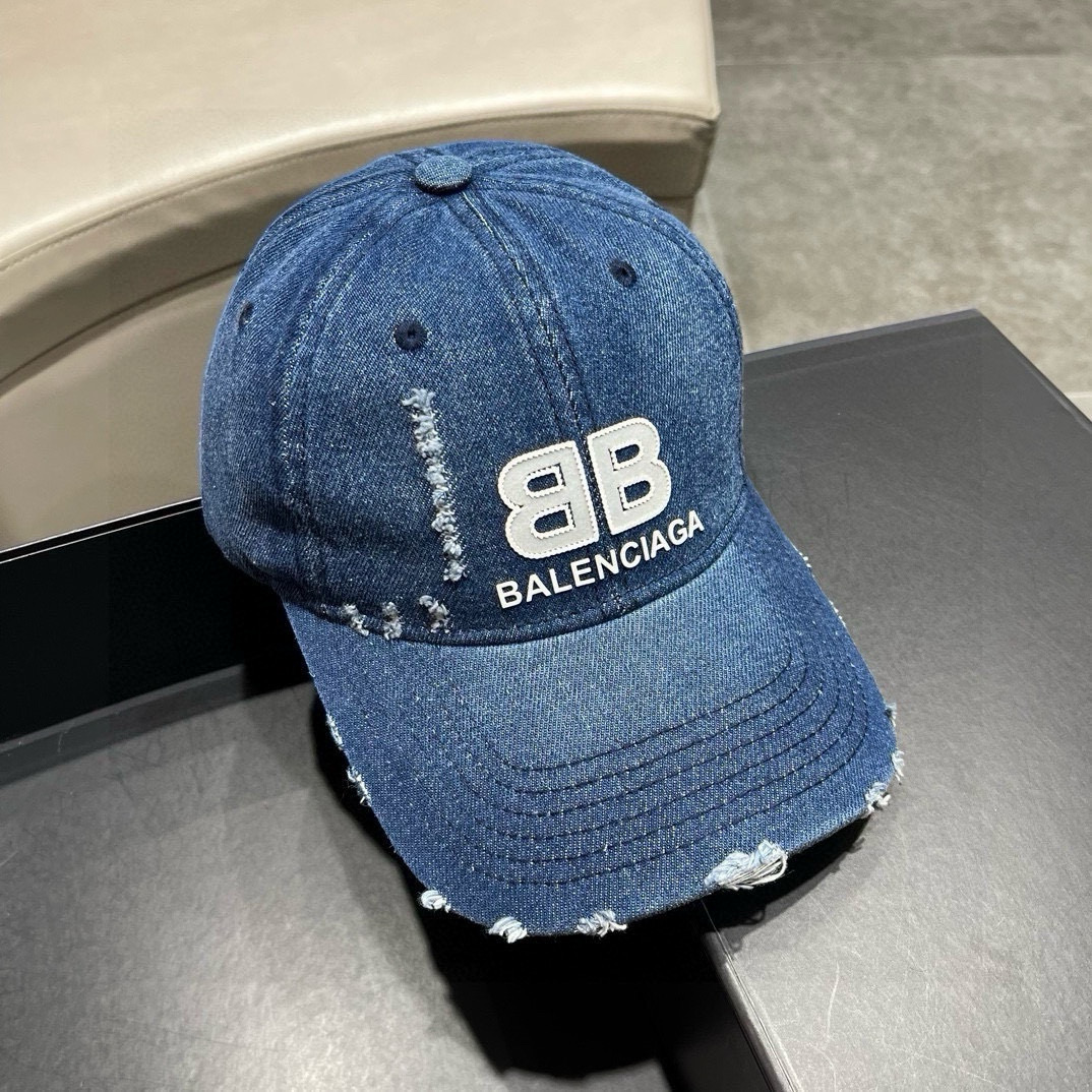  【balenciaga 巴黎世家】2025新款牛仔棒球帽，男女通用～酷帅出街

👉