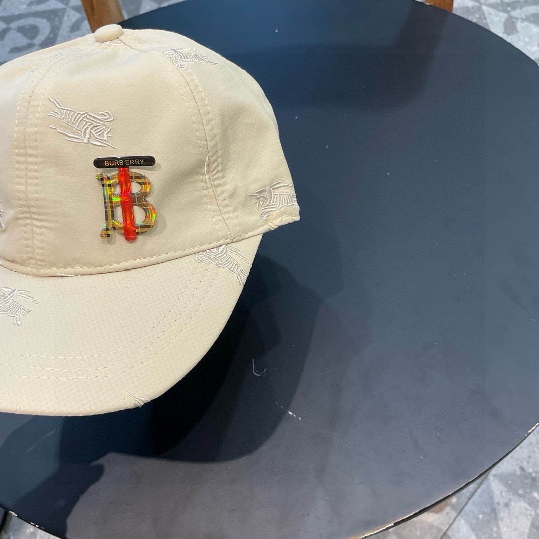  巴宝莉BURBERRY】🌸官网同步上线🎊 韩版新款英伦风定制款11原单品质 男女通用棒球帽 美邦工艺棉