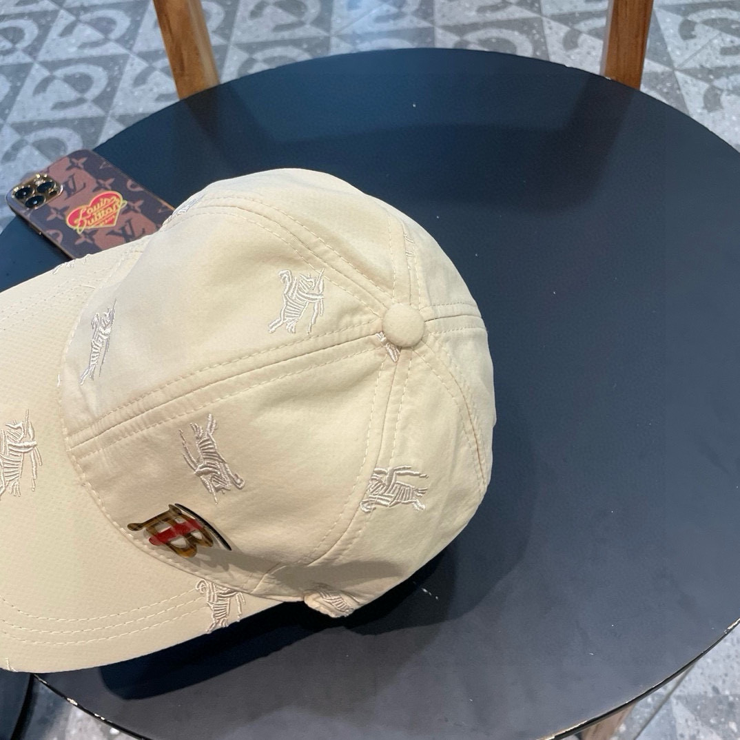  巴宝莉BURBERRY】🌸官网同步上线🎊 韩版新款英伦风定制款11原单品质 男女通用棒球帽 美邦工艺棉