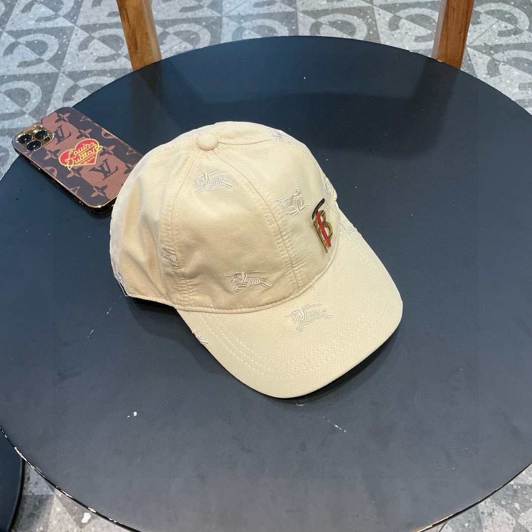  巴宝莉BURBERRY】🌸官网同步上线🎊 韩版新款英伦风定制款11原单品质 男女通用棒球帽 美邦工艺棉