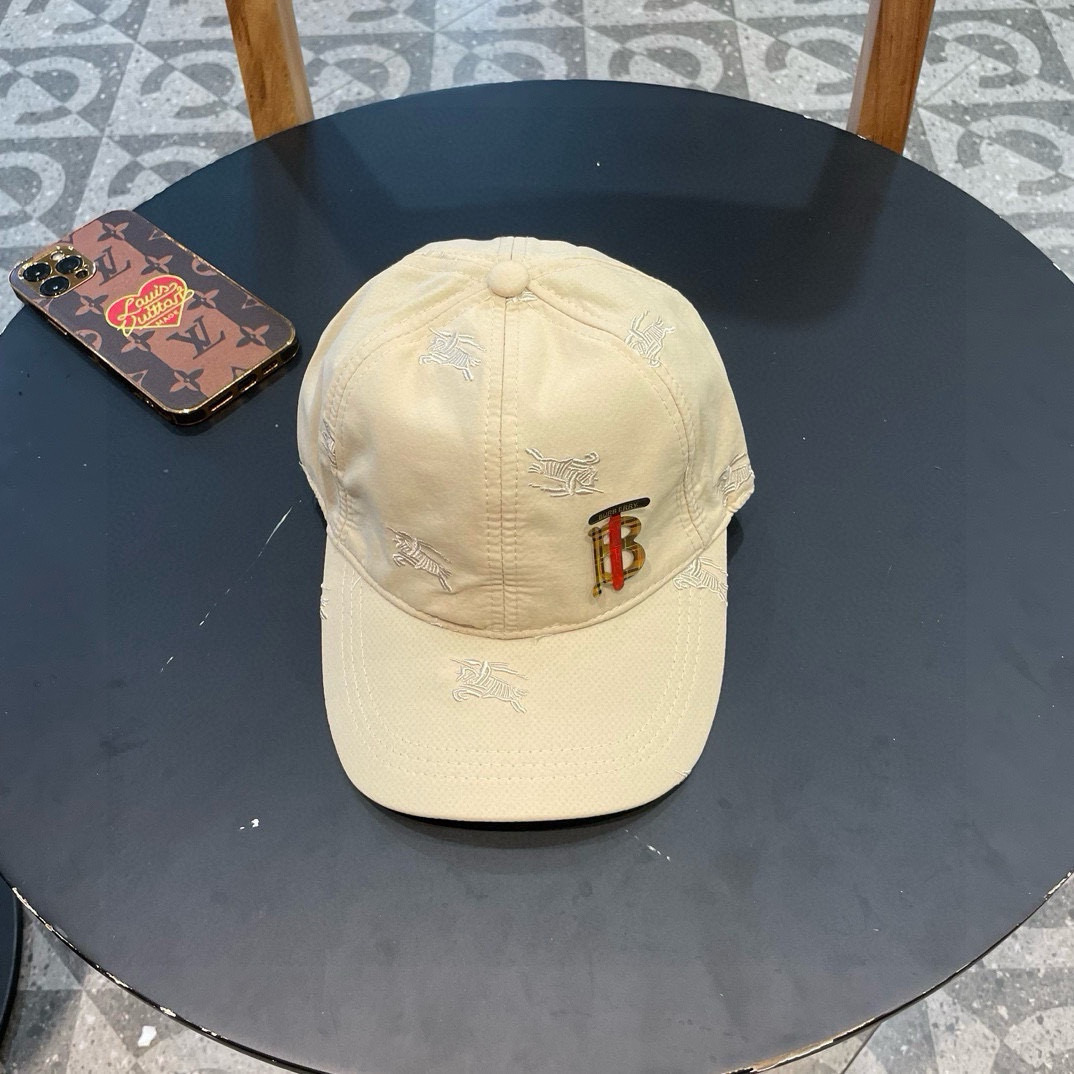  巴宝莉BURBERRY】🌸官网同步上线🎊 韩版新款英伦风定制款11原单品质 男女通用棒球帽 美邦工艺棉
