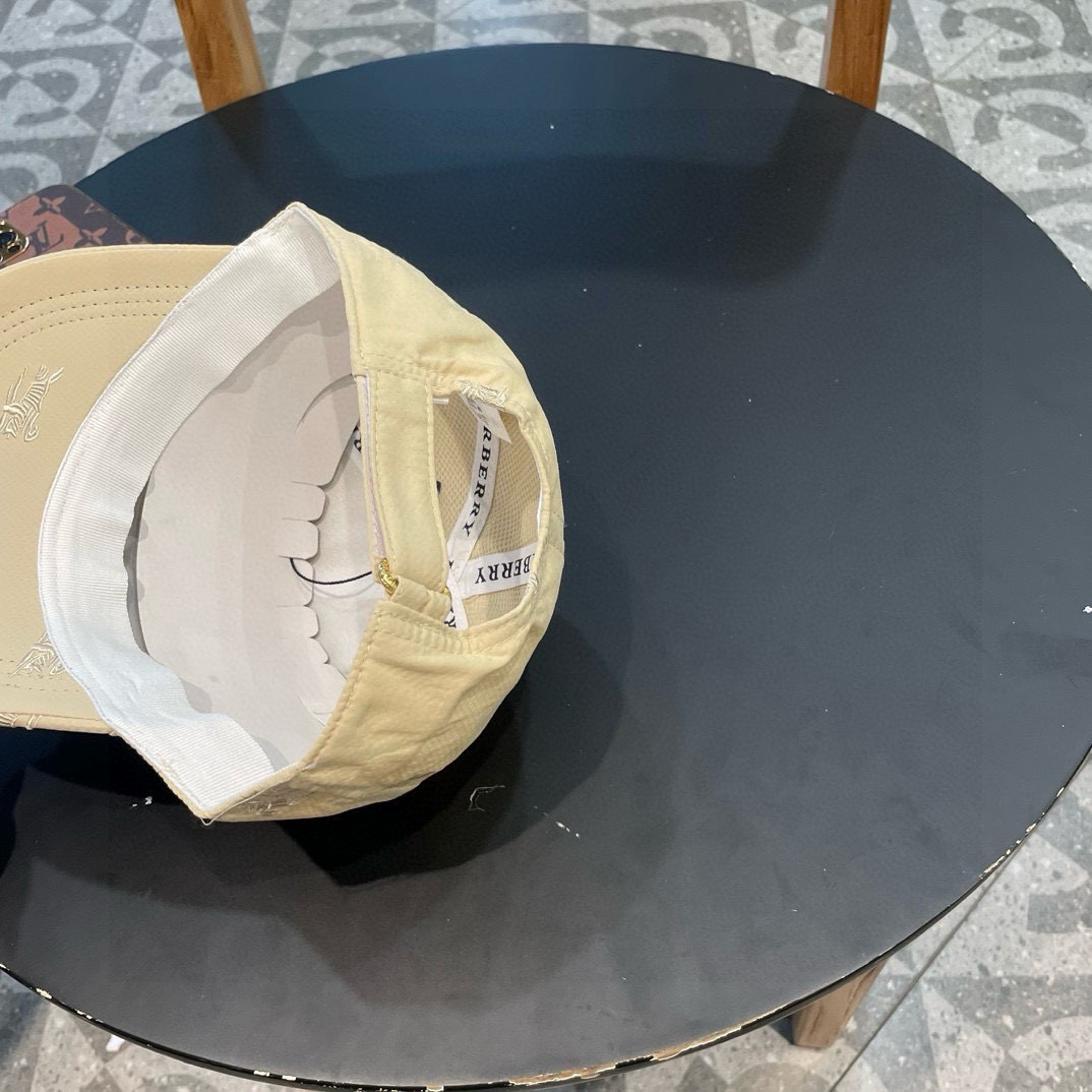  巴宝莉BURBERRY】🌸官网同步上线🎊 韩版新款英伦风定制款11原单品质 男女通用棒球帽 美邦工艺棉