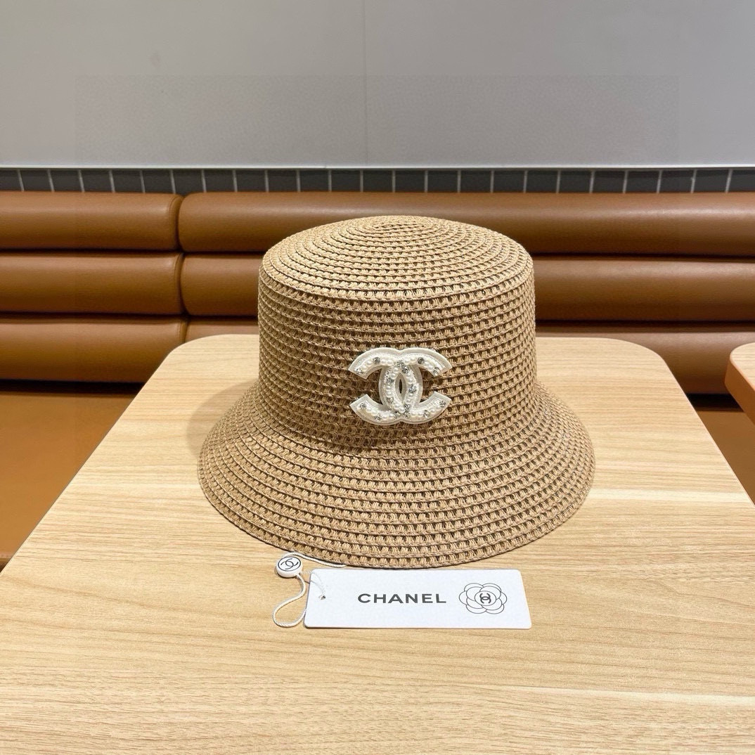   Chanel香奈儿新款草帽，高级定制，头围57cm