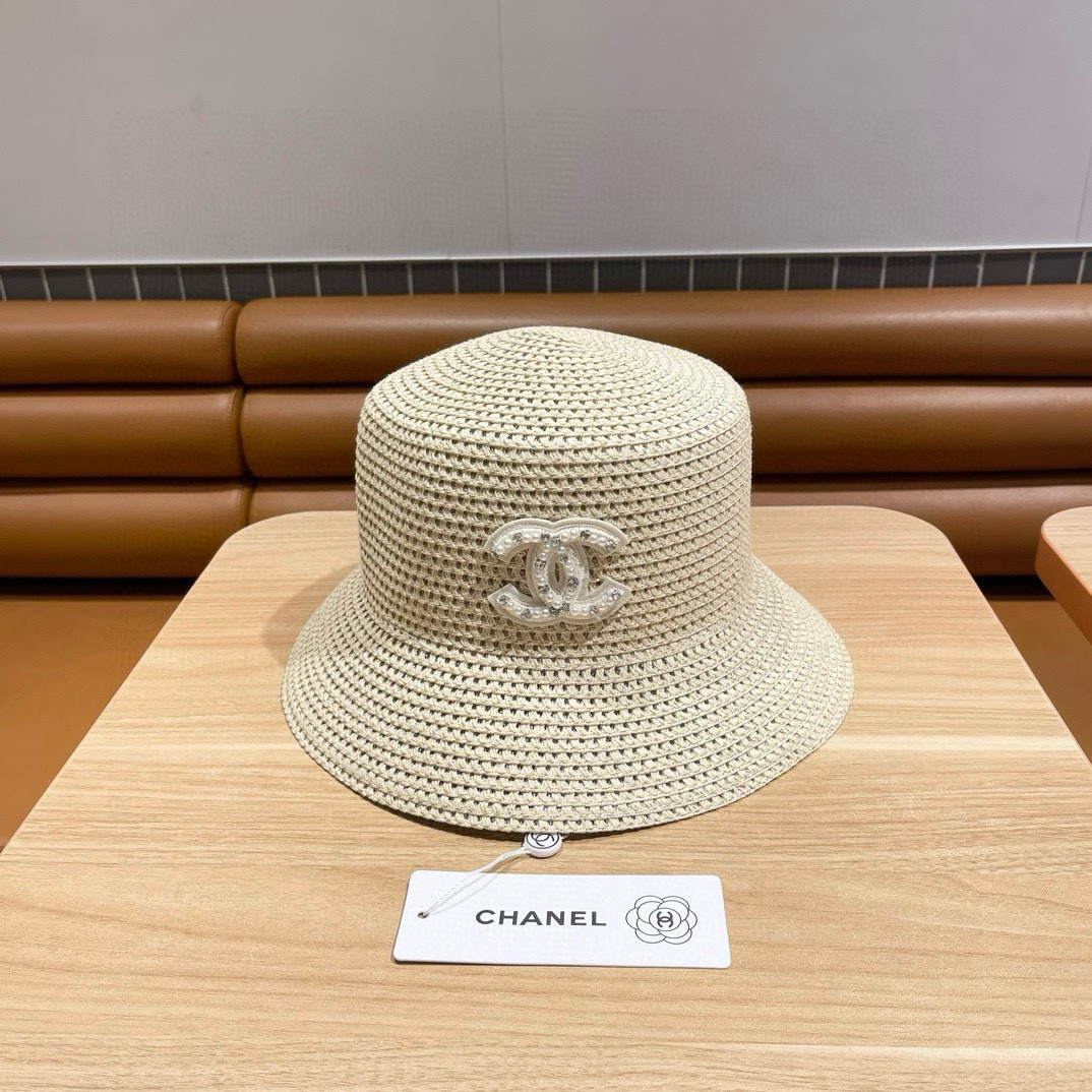   Chanel香奈儿新款草帽，高级定制，头围57cm