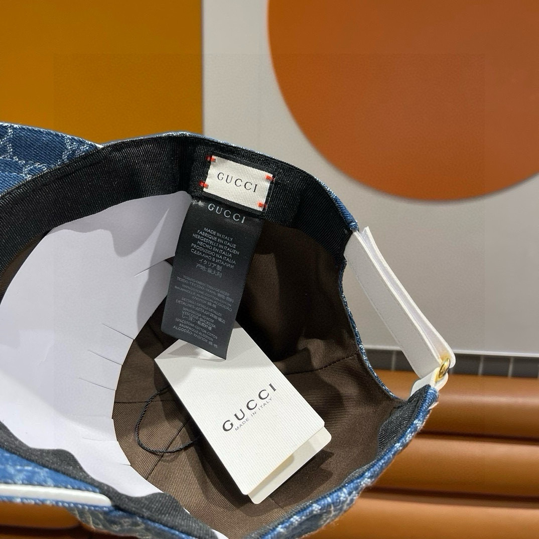  Gucci(古奇)新款原单棒球帽😍😍复古设计，专柜11开模订制！牛仔布料，轻盈透气！实物拍摄，男女适用