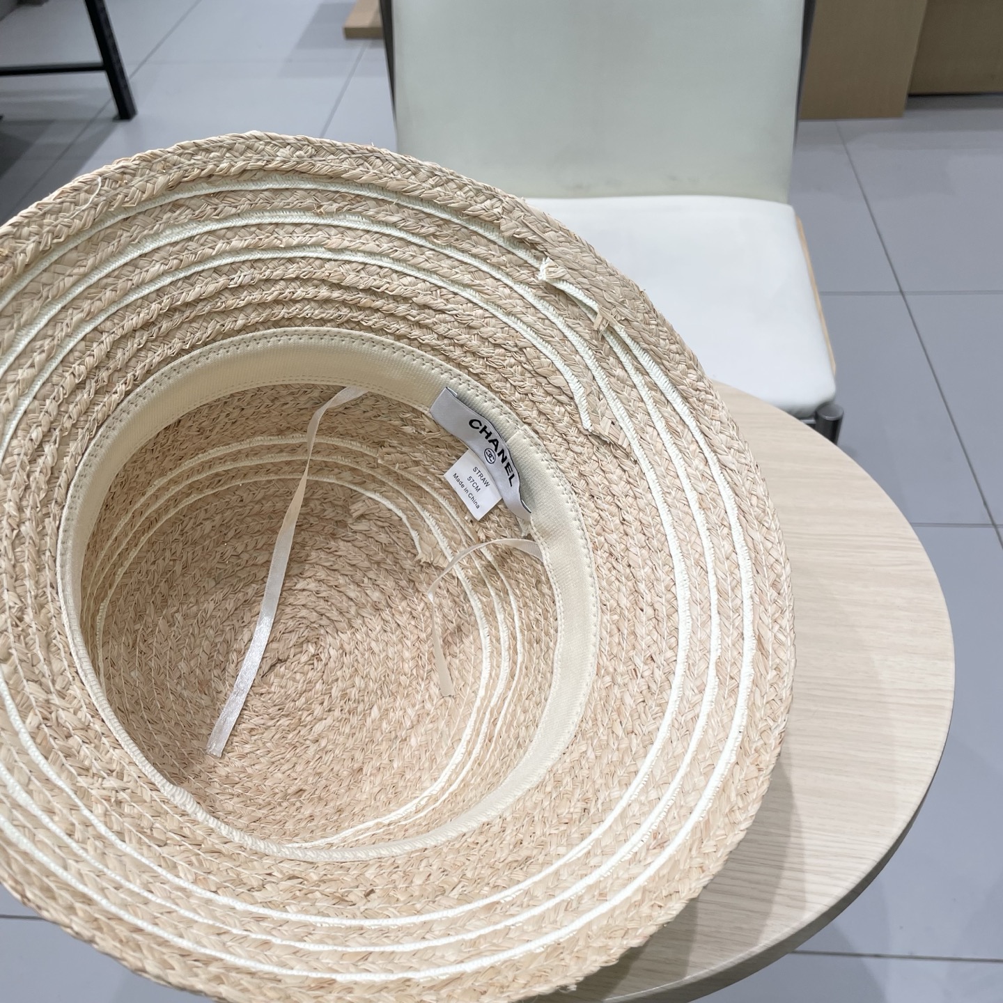 。Chanel彩色草编渔夫帽女夏季日系显脸小百搭草帽沙滩遮阳防晒太阳帽子潮