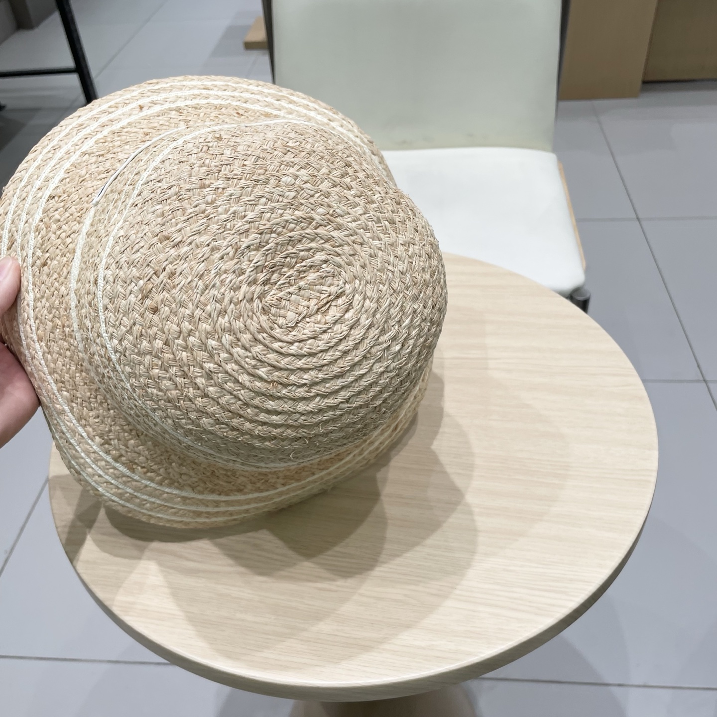 。Chanel彩色草编渔夫帽女夏季日系显脸小百搭草帽沙滩遮阳防晒太阳帽子潮
