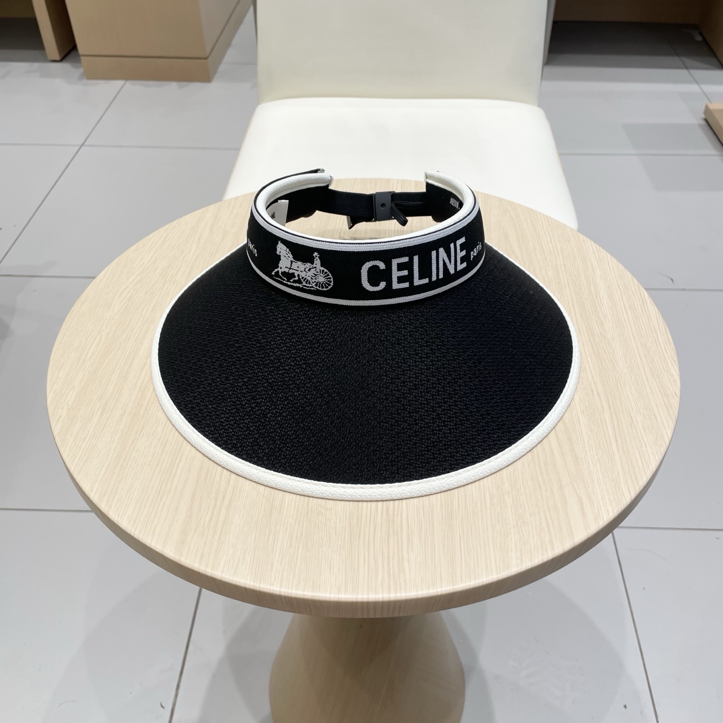  塞琳Celine2025新款防晒帽女夏遮脸防紫外线遮阳帽发箍式空顶帽韩太阳帽