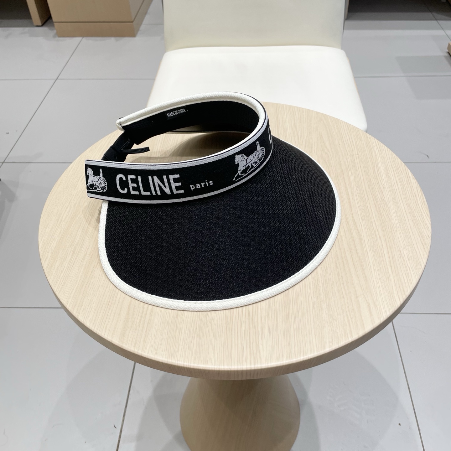  塞琳Celine2025新款防晒帽女夏遮脸防紫外线遮阳帽发箍式空顶帽韩太阳帽