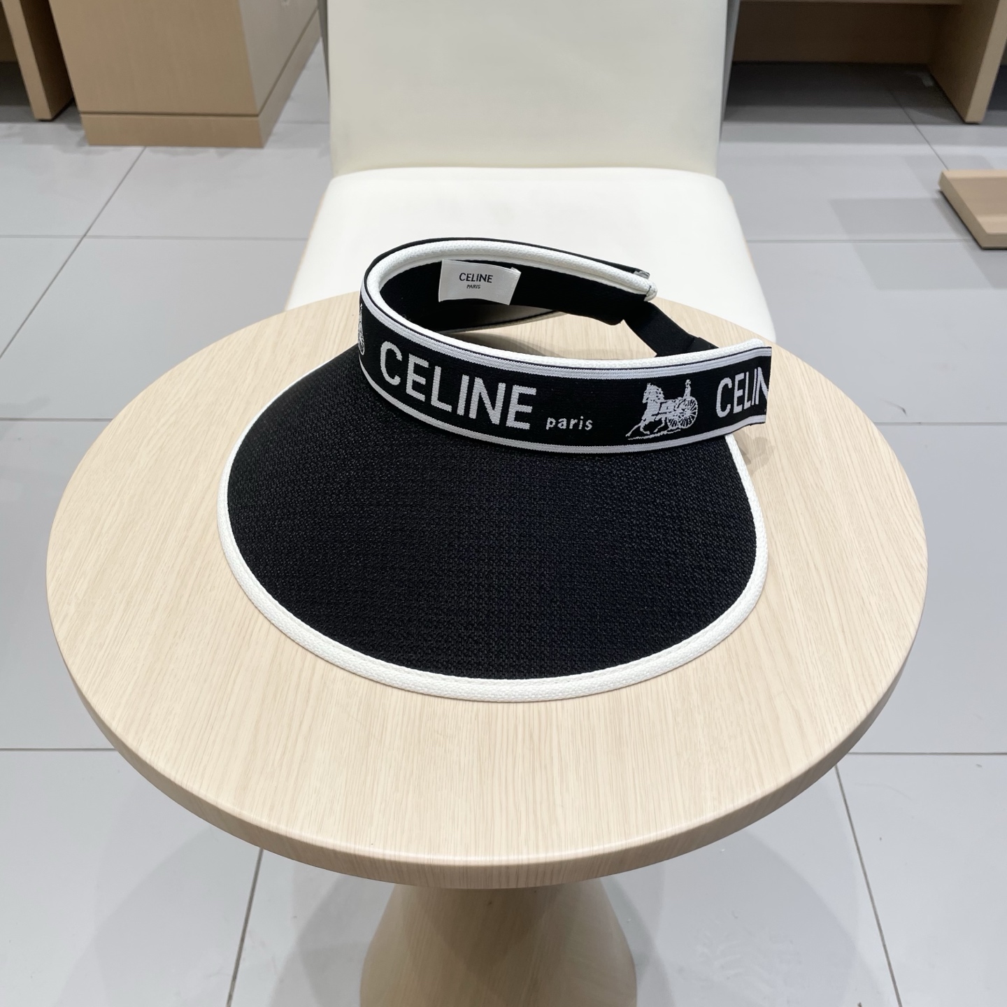  塞琳Celine2025新款防晒帽女夏遮脸防紫外线遮阳帽发箍式空顶帽韩太阳帽