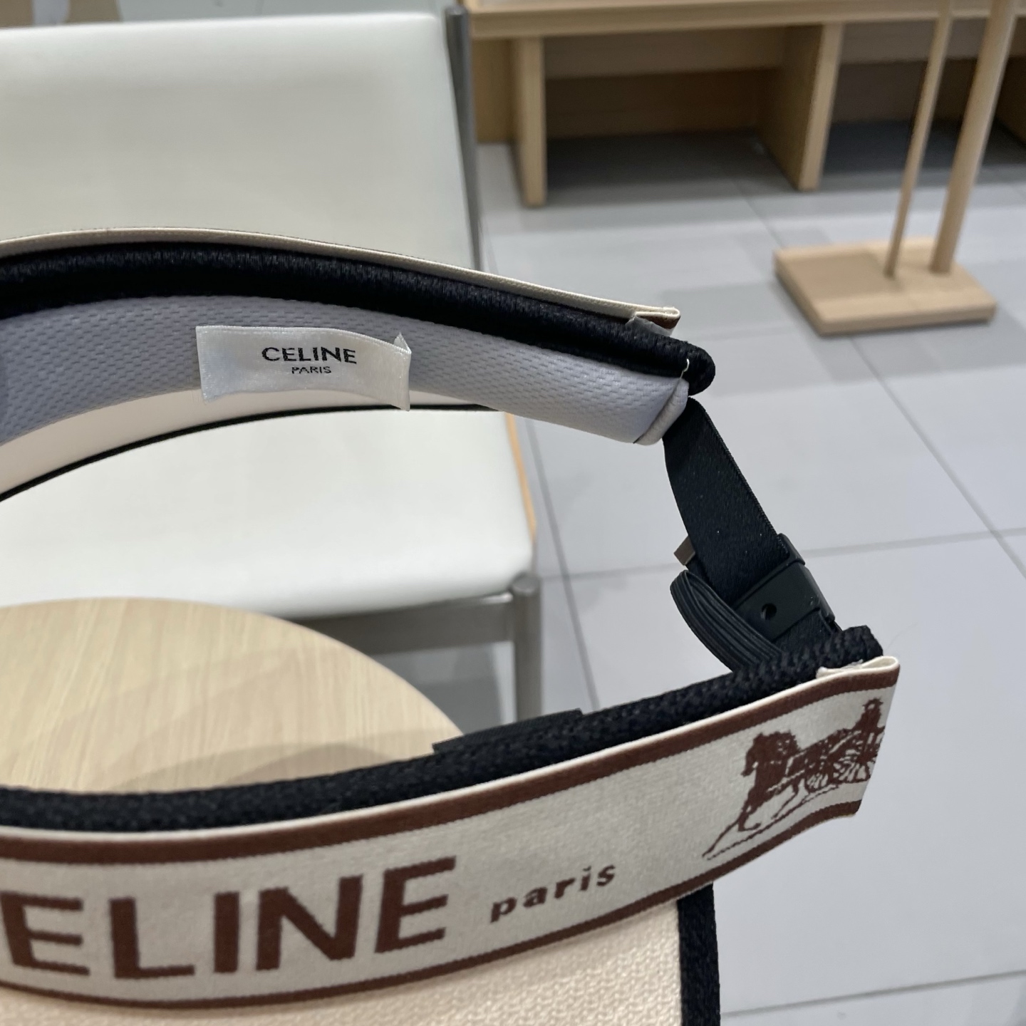  塞琳Celine2025新款防晒帽女夏遮脸防紫外线遮阳帽发箍式空顶帽韩太阳帽