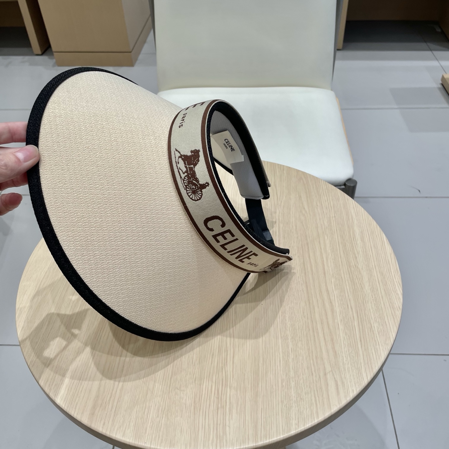  塞琳Celine2025新款防晒帽女夏遮脸防紫外线遮阳帽发箍式空顶帽韩太阳帽