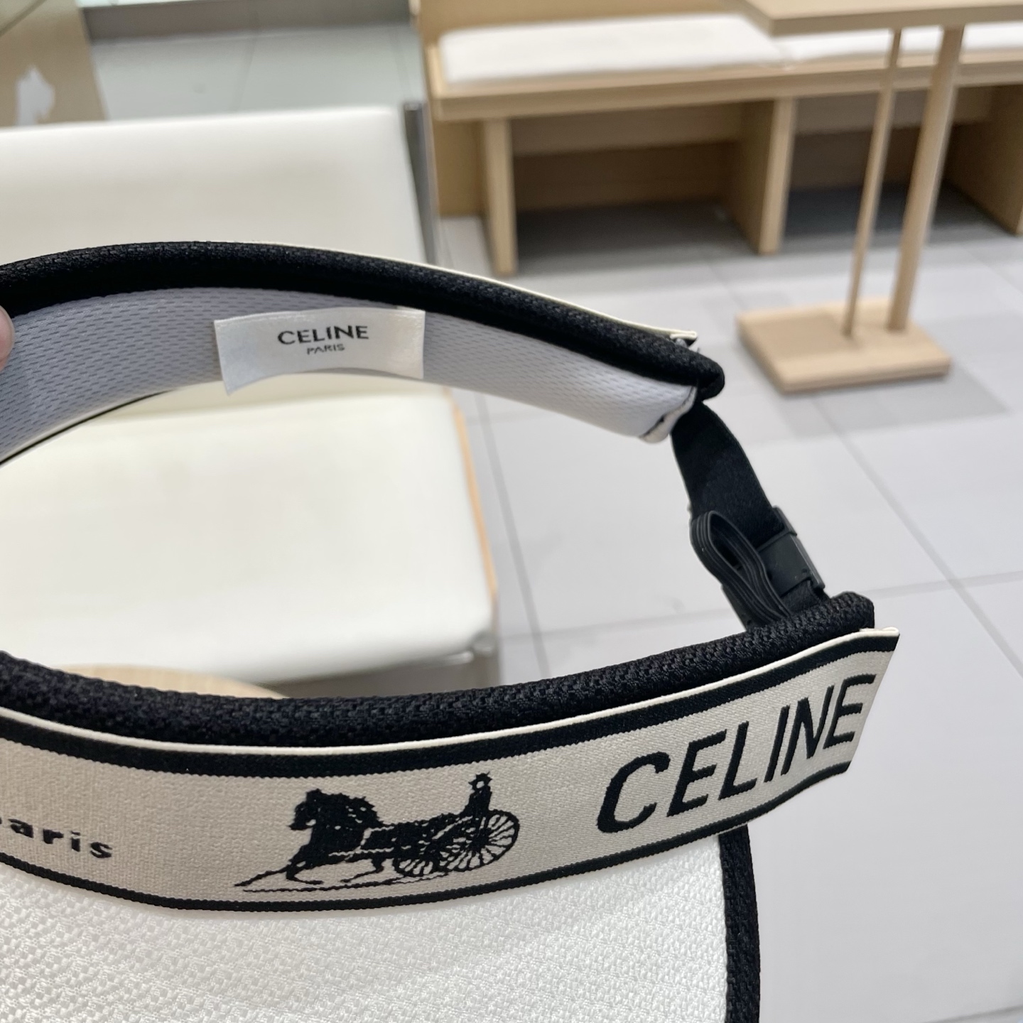  塞琳Celine2025新款防晒帽女夏遮脸防紫外线遮阳帽发箍式空顶帽韩太阳帽