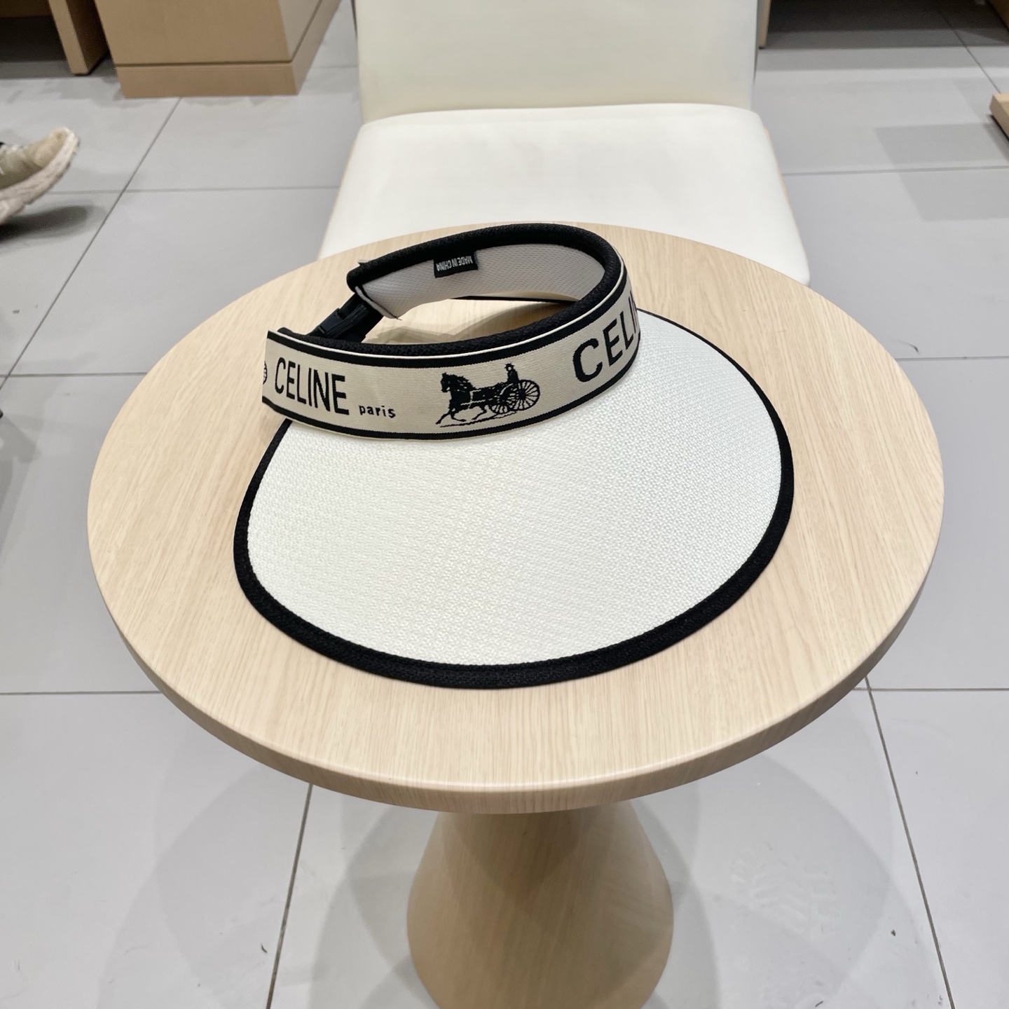 塞琳Celine2025新款防晒帽女夏遮脸防紫外线遮阳帽发箍式空顶帽韩太阳帽