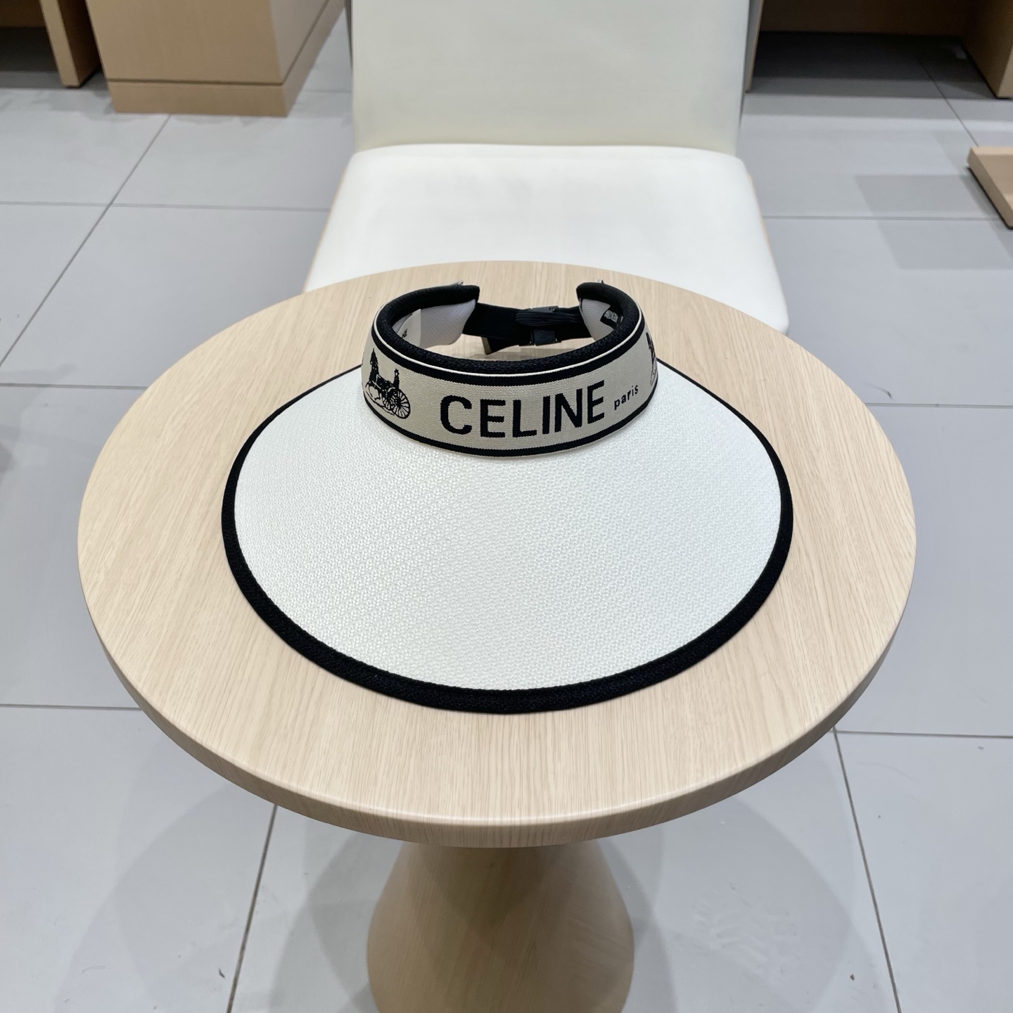  塞琳Celine2025新款防晒帽女夏遮脸防紫外线遮阳帽发箍式空顶帽韩太阳帽