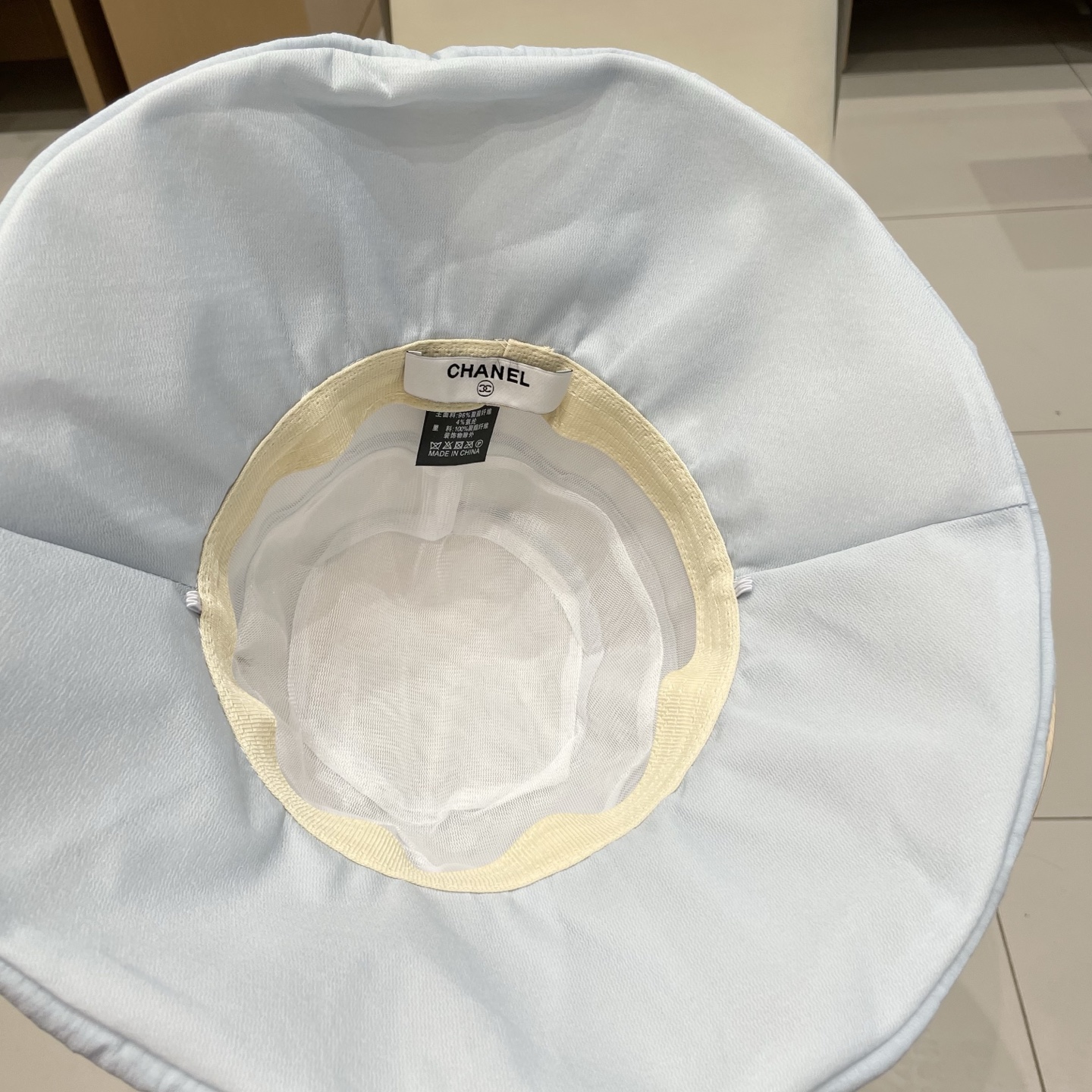 Chanel防晒遮脸百搭渔夫帽女夏季宽檐防紫外线遮阳帽韩版休闲户外纯色帽