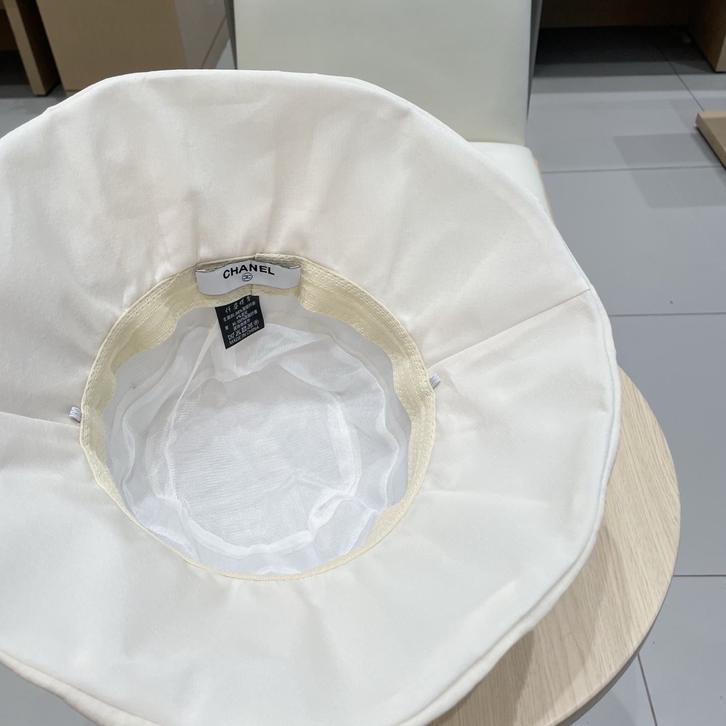 Chanel防晒遮脸百搭渔夫帽女夏季宽檐防紫外线遮阳帽韩版休闲户外纯色帽