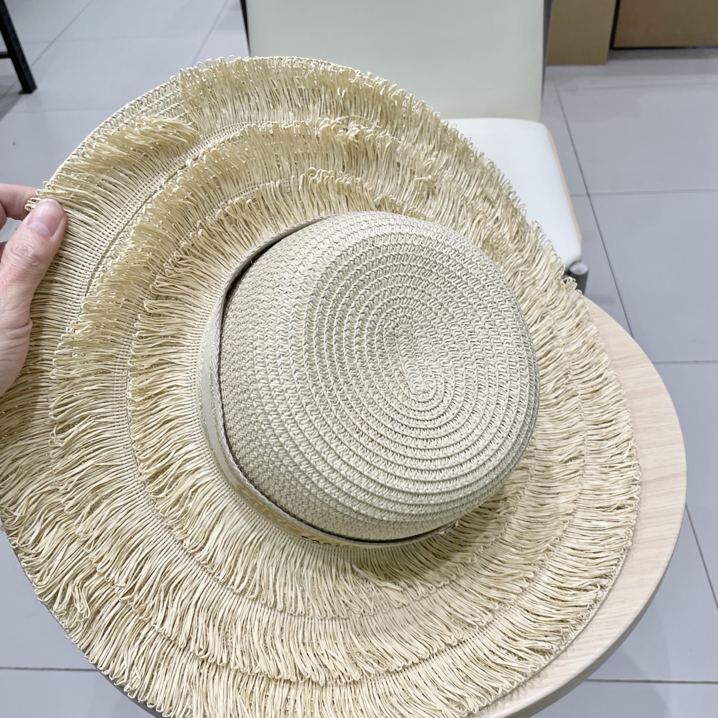  Dior迪奥新款盆帽，流苏名媛风草帽，头围57cm