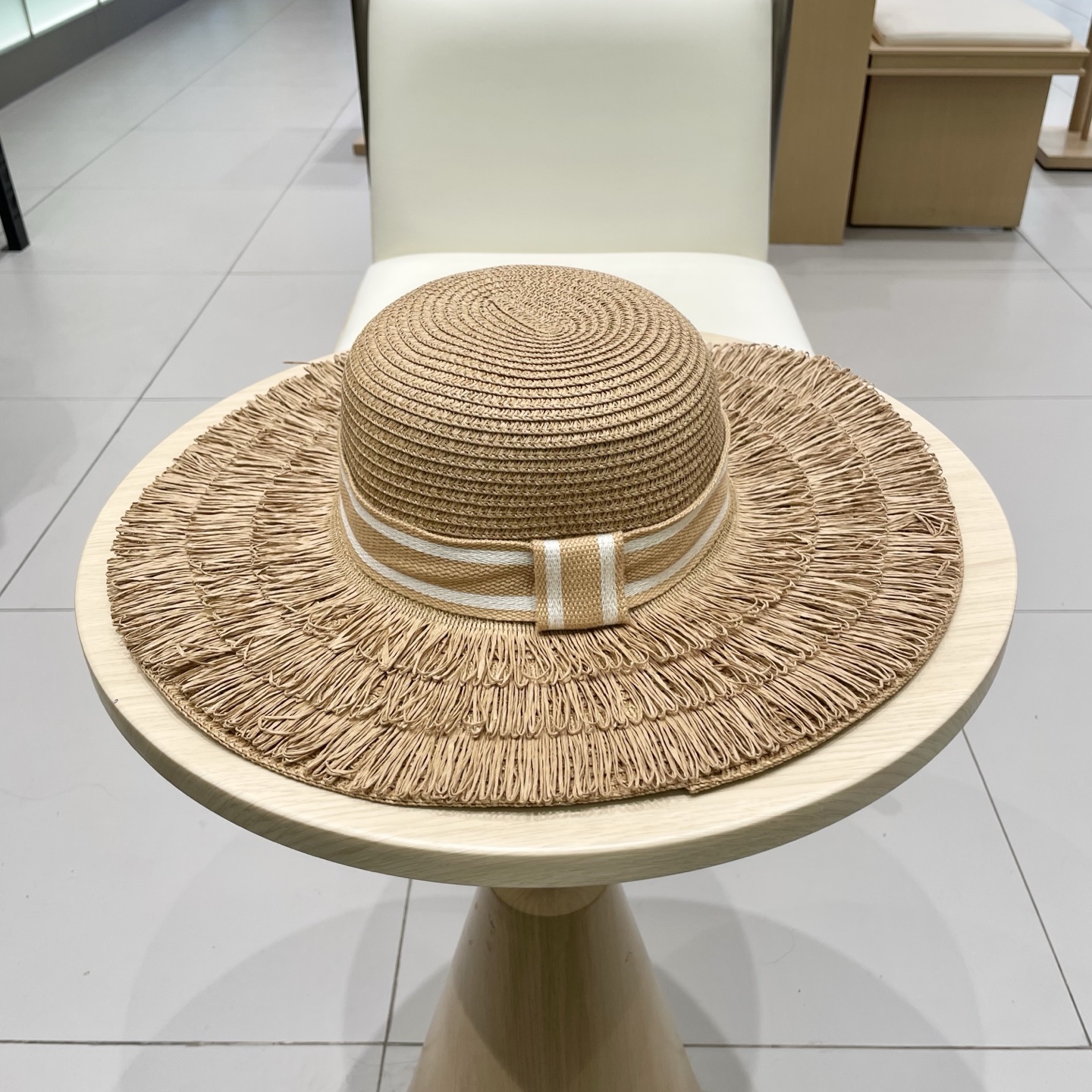  Dior迪奥新款盆帽，流苏名媛风草帽，头围57cm