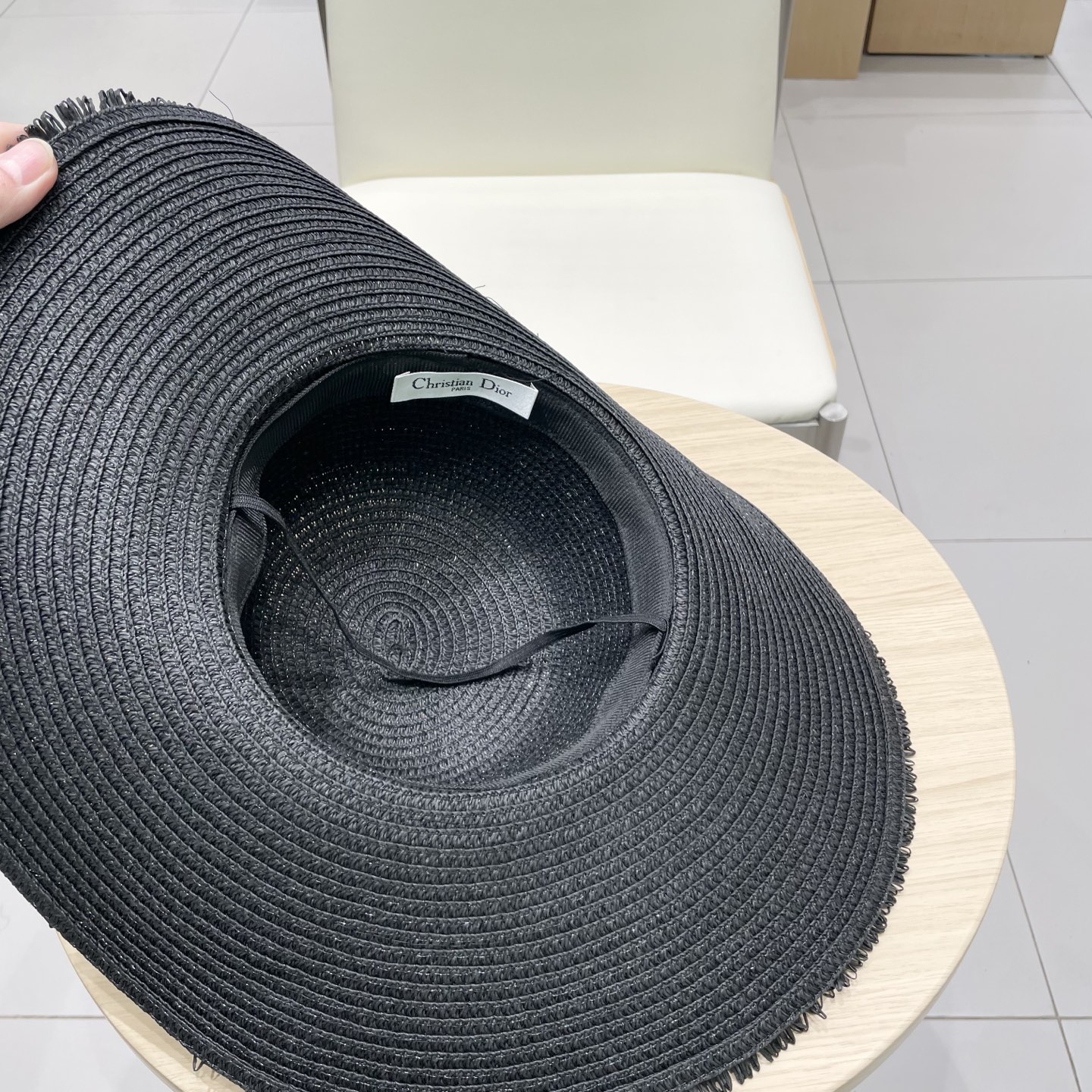  Dior迪奥新款盆帽，流苏名媛风草帽，头围57cm