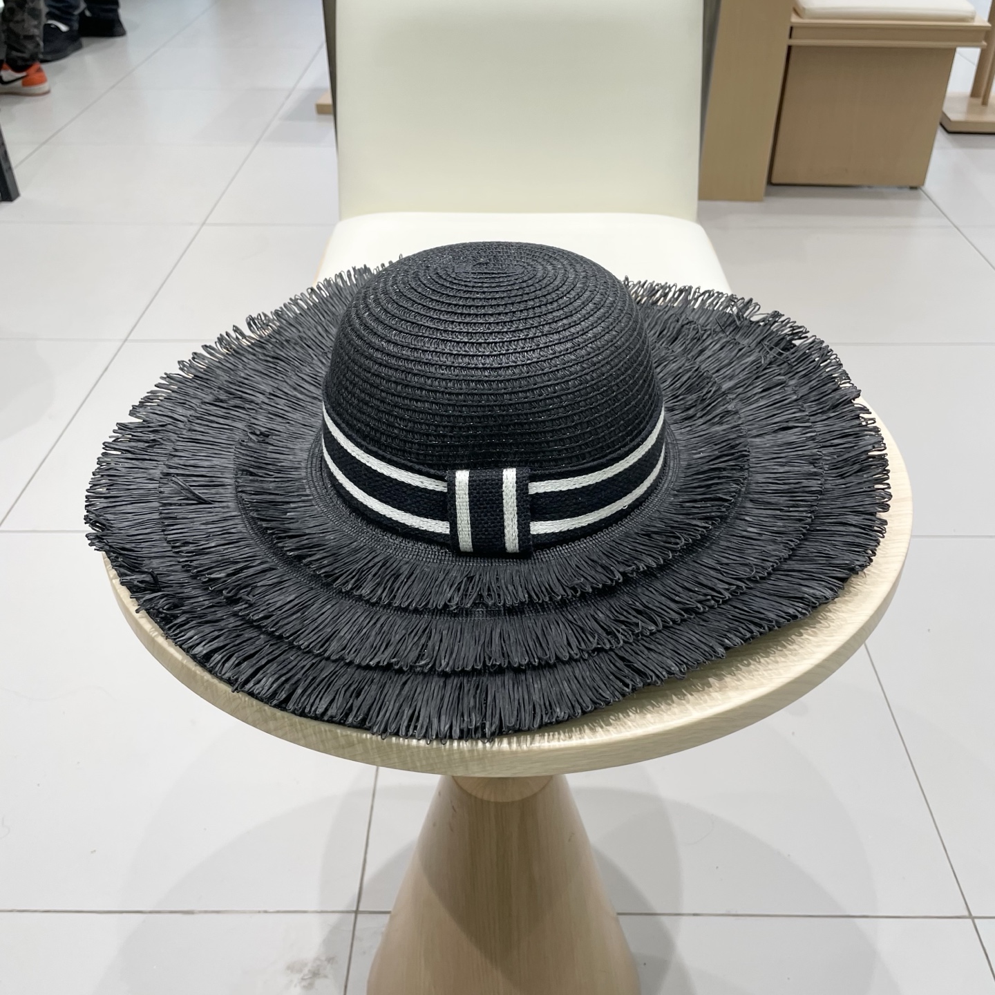  Dior迪奥新款盆帽，流苏名媛风草帽，头围57cm