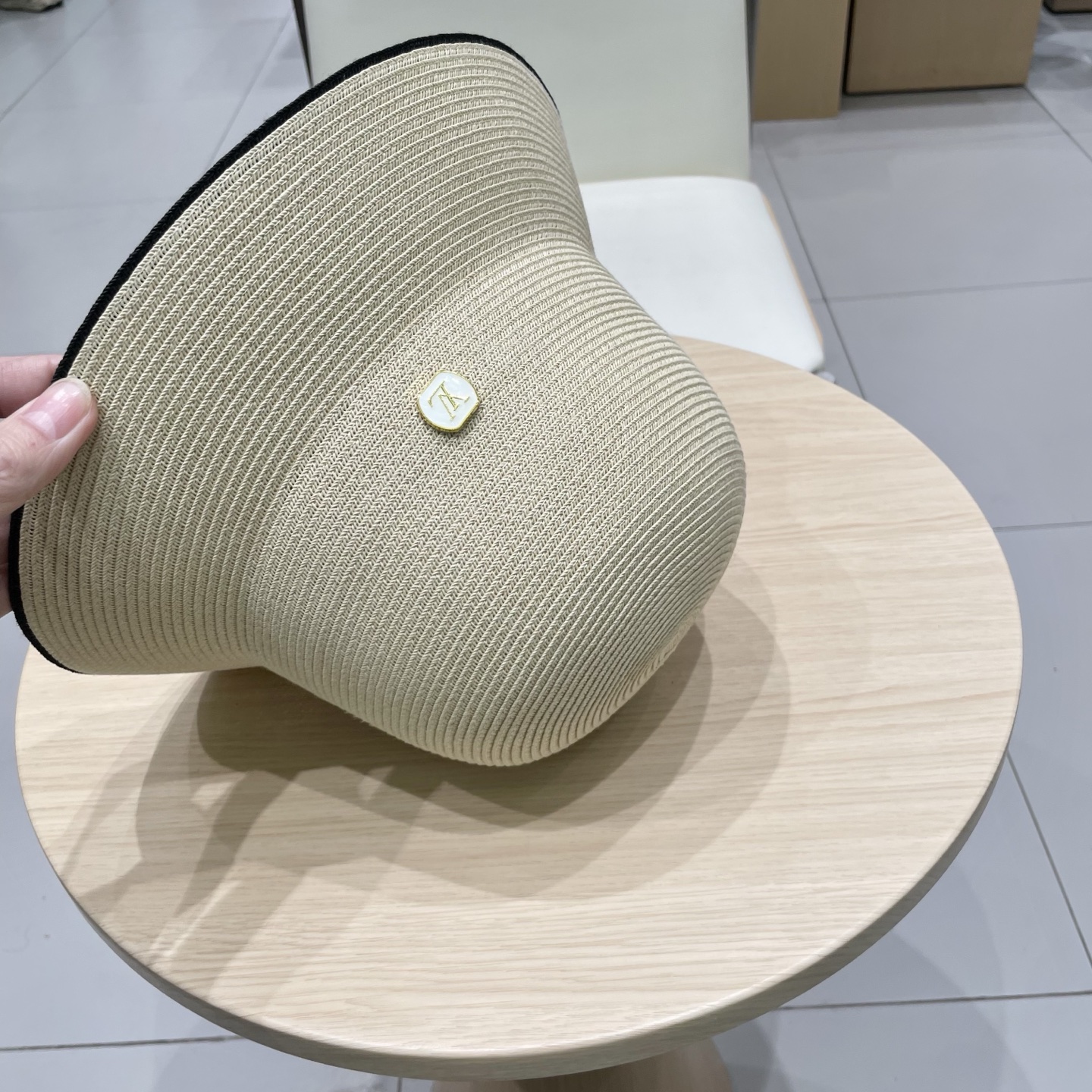  lv路易威登 加密渔夫草帽春夏男女新款遮阳帽子可设计DIY帽子胚