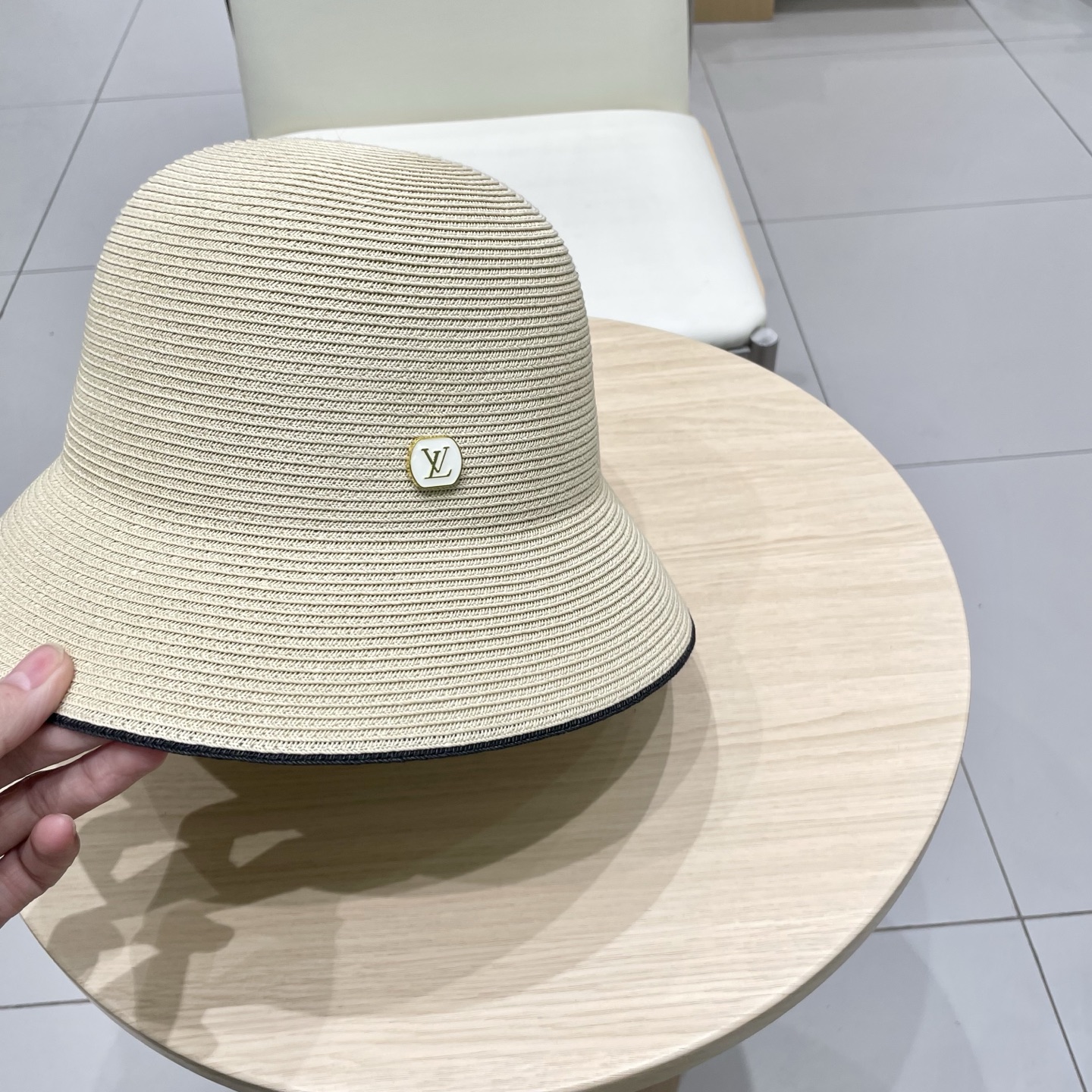  lv路易威登 加密渔夫草帽春夏男女新款遮阳帽子可设计DIY帽子胚