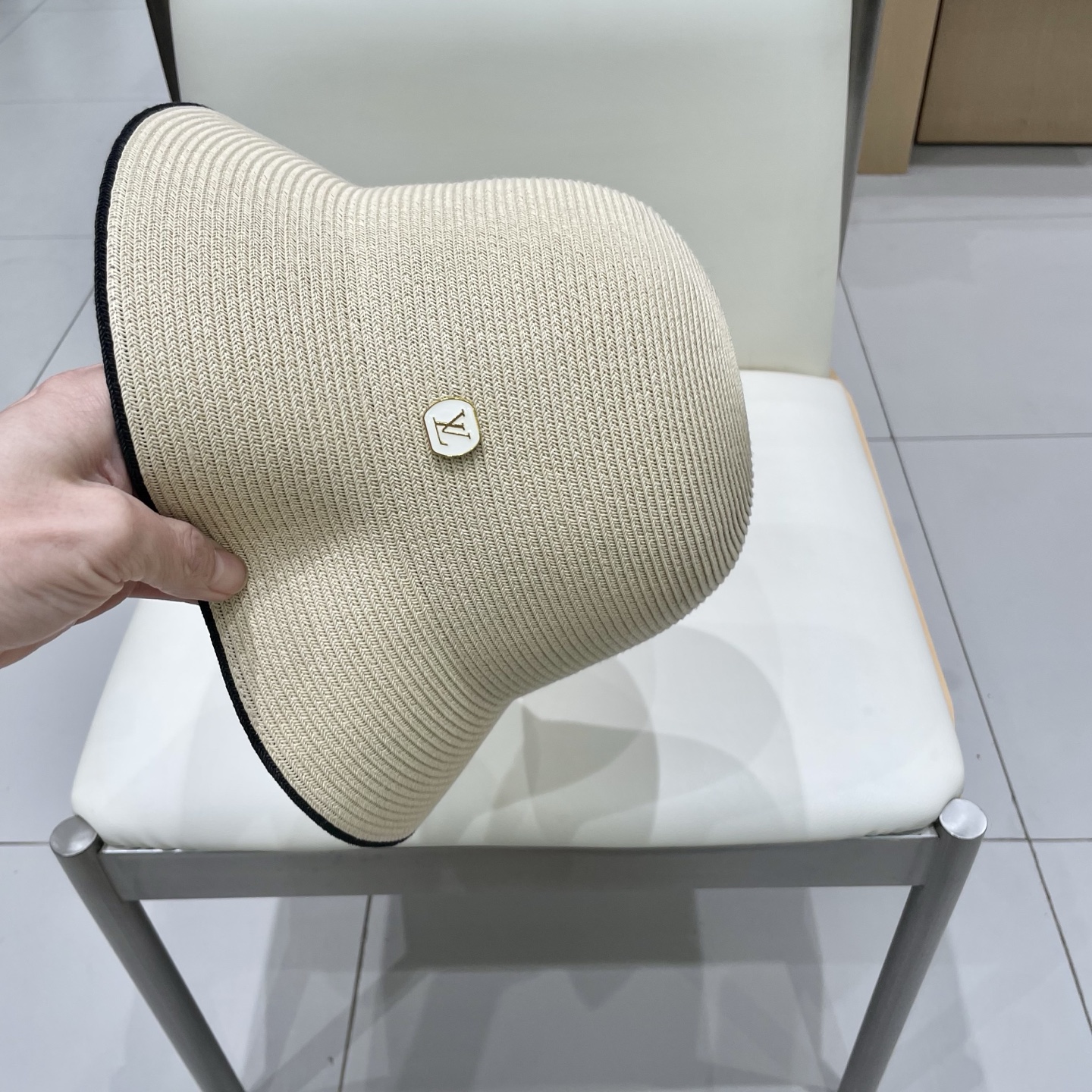  lv路易威登 加密渔夫草帽春夏男女新款遮阳帽子可设计DIY帽子胚