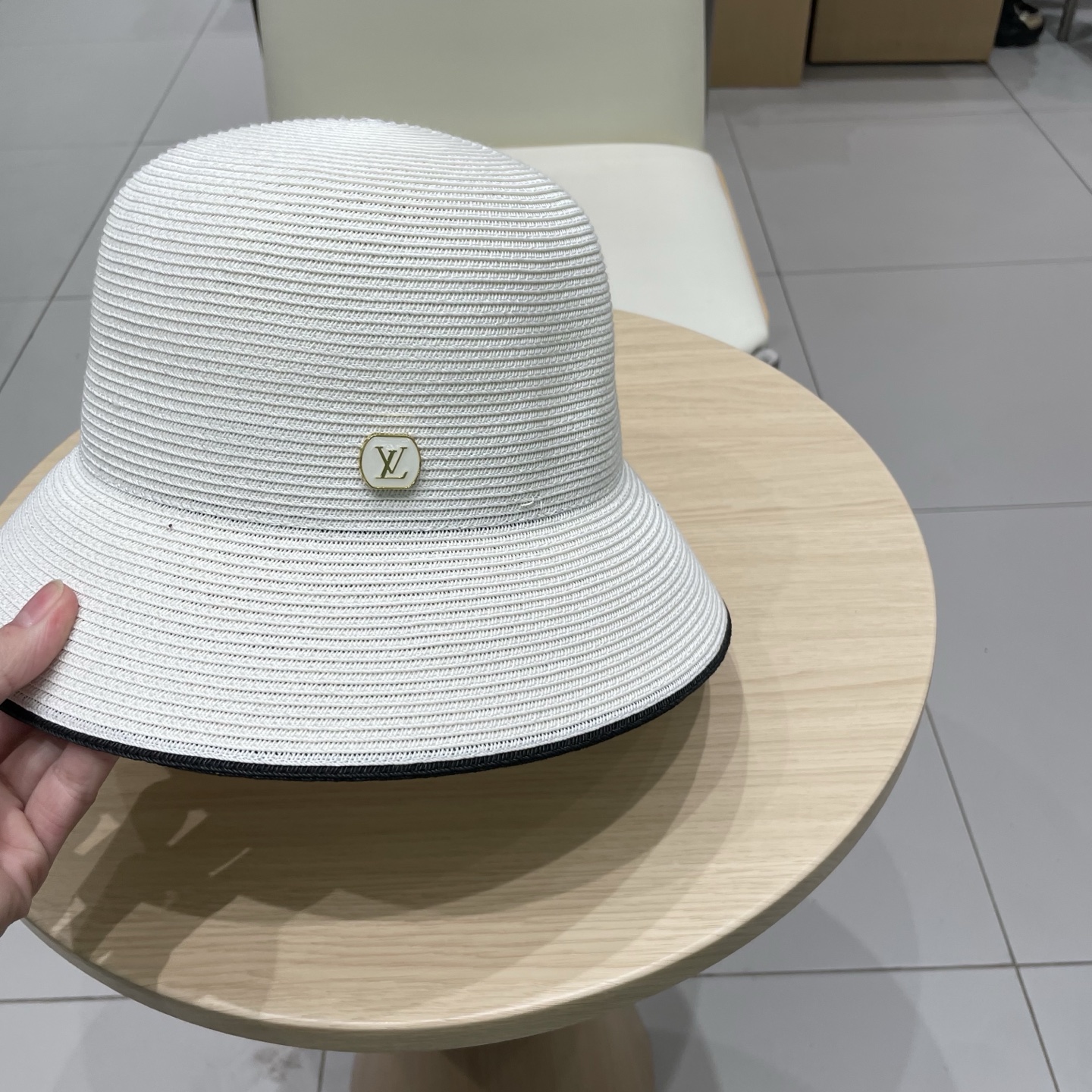  lv路易威登 加密渔夫草帽春夏男女新款遮阳帽子可设计DIY帽子胚