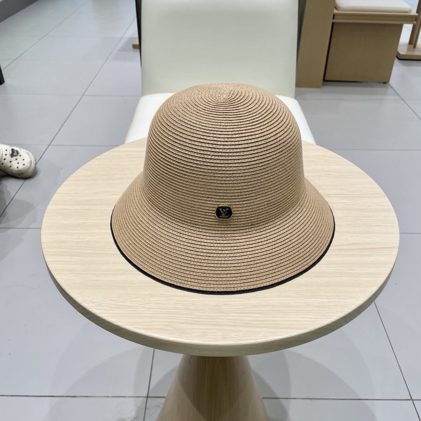  lv路易威登 加密渔夫草帽春夏男女新款遮阳帽子可设计DIY帽子胚