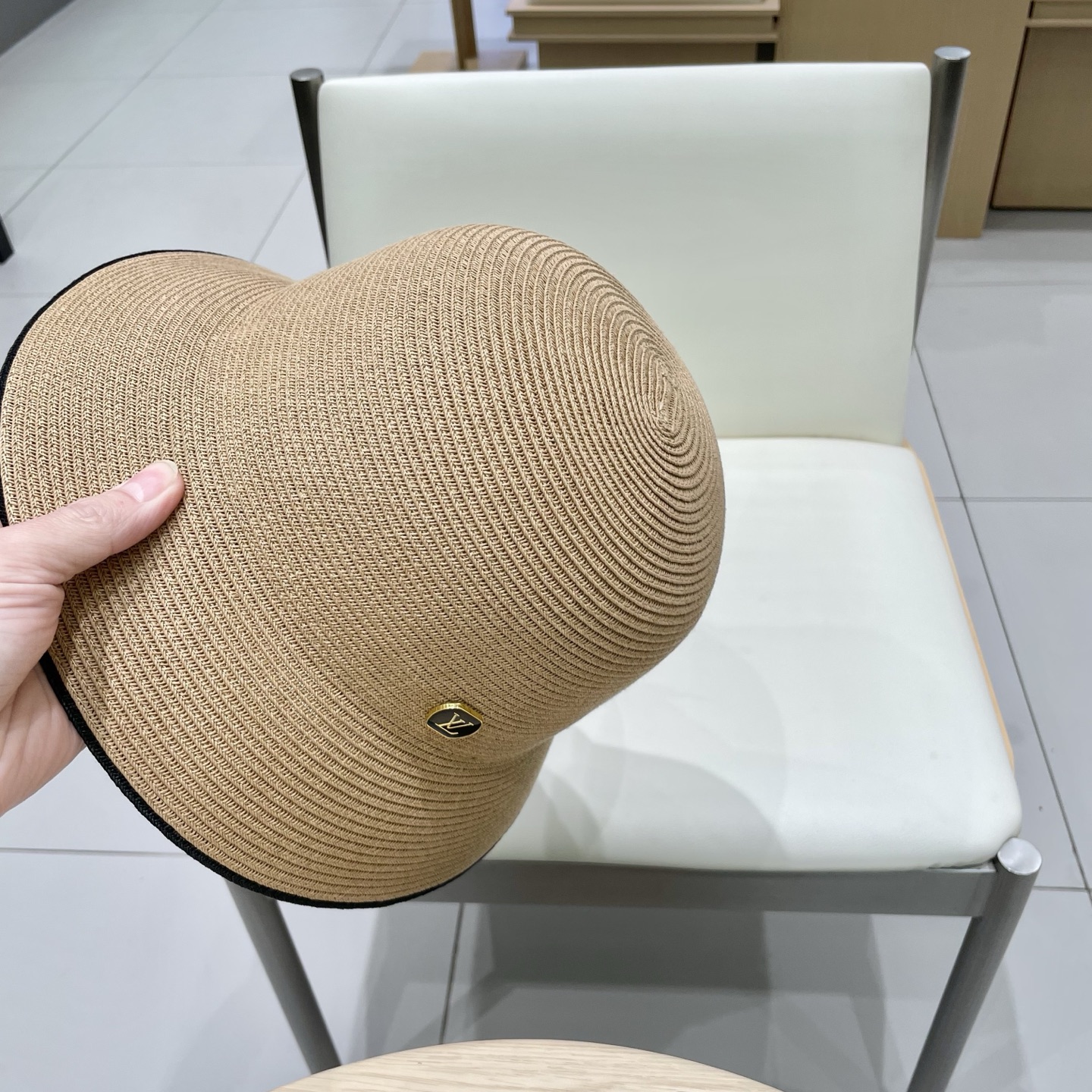  lv路易威登 加密渔夫草帽春夏男女新款遮阳帽子可设计DIY帽子胚