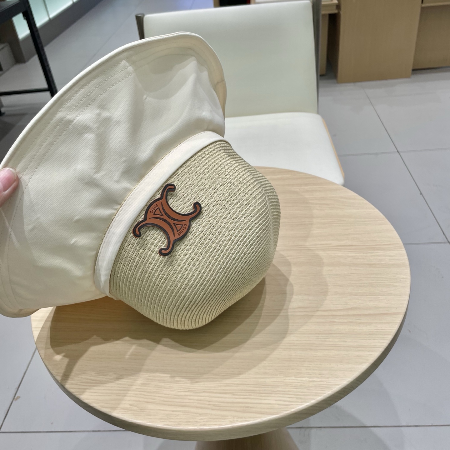  塞琳cellne2025新款韩版蝴蝶结系带渔夫帽子女出游草编遮阳帽显脸小防晒盆帽